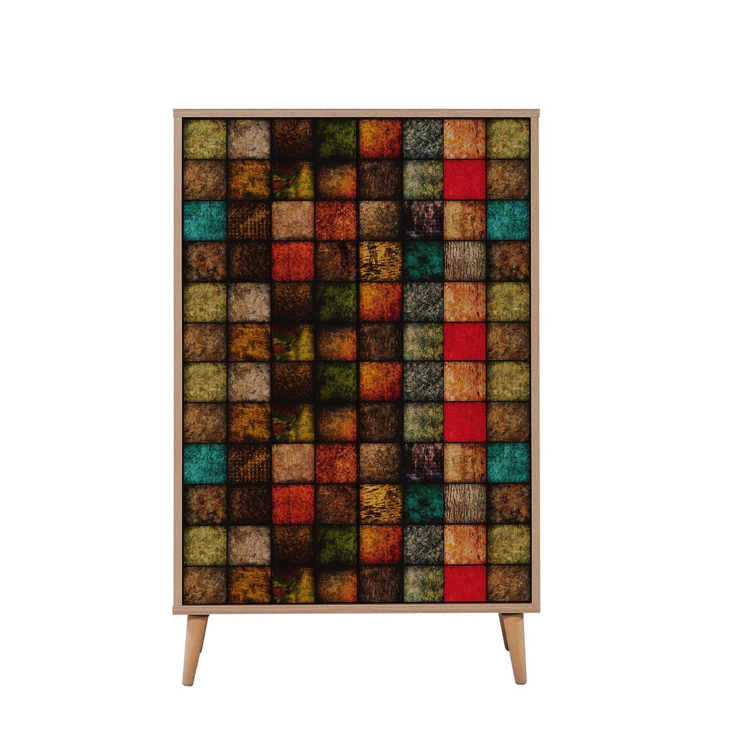 Multibox - 723 in Sonoma Eiche präsentiert im Onlineshop von KAQTU Design AG. Cabinet ist von Hanah Home