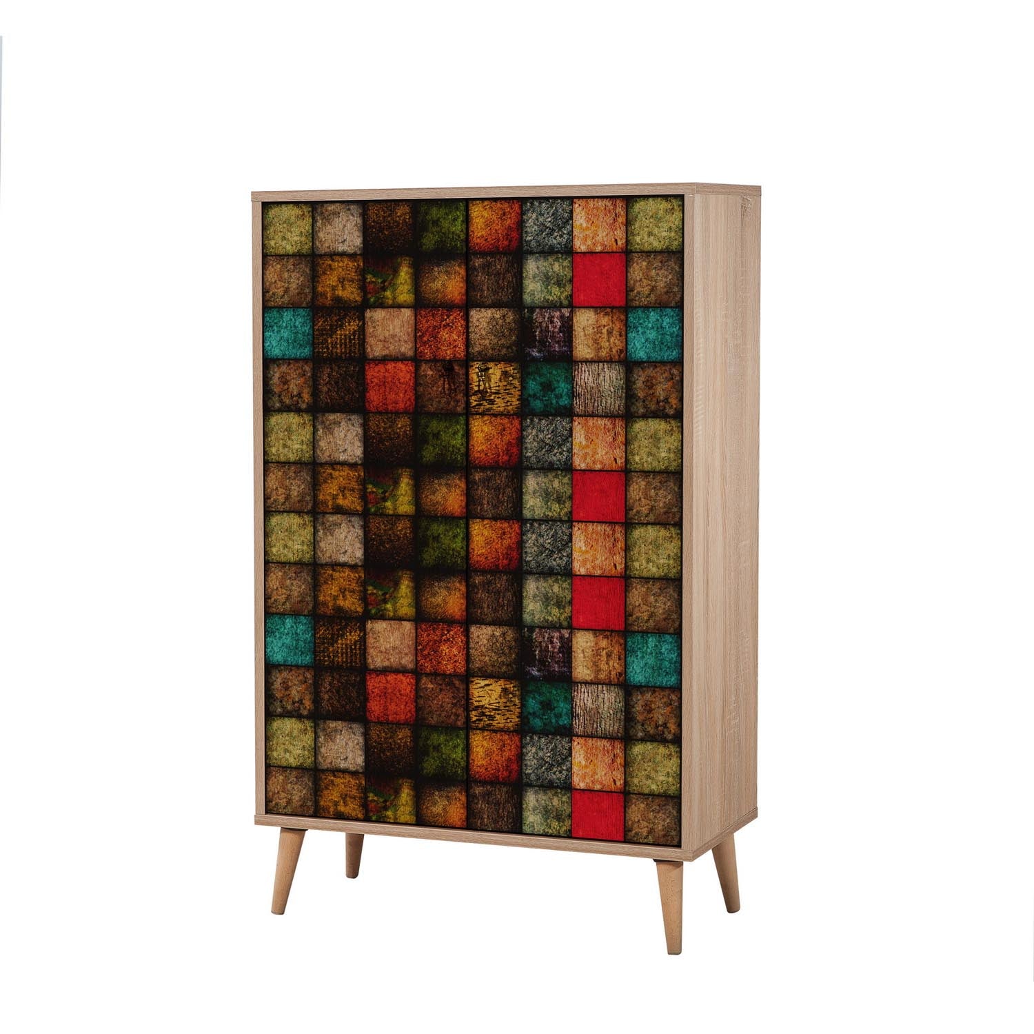 Multibox - 723 in Sonoma Eiche präsentiert im Onlineshop von KAQTU Design AG. Cabinet ist von Hanah Home