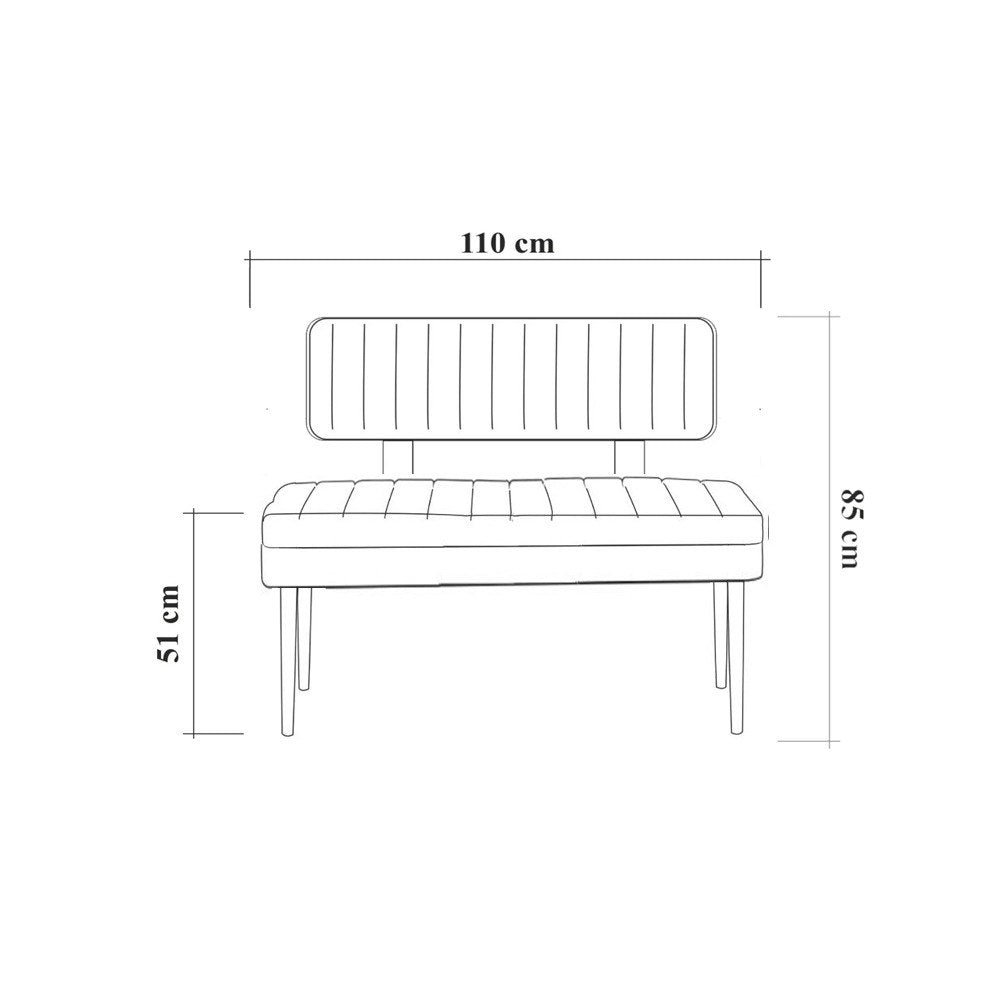 Vina Bank Green, Atlantic in Atlantische Kiefer Grün präsentiert im Onlineshop von KAQTU Design AG. Sitzbank ist von Hanah Home