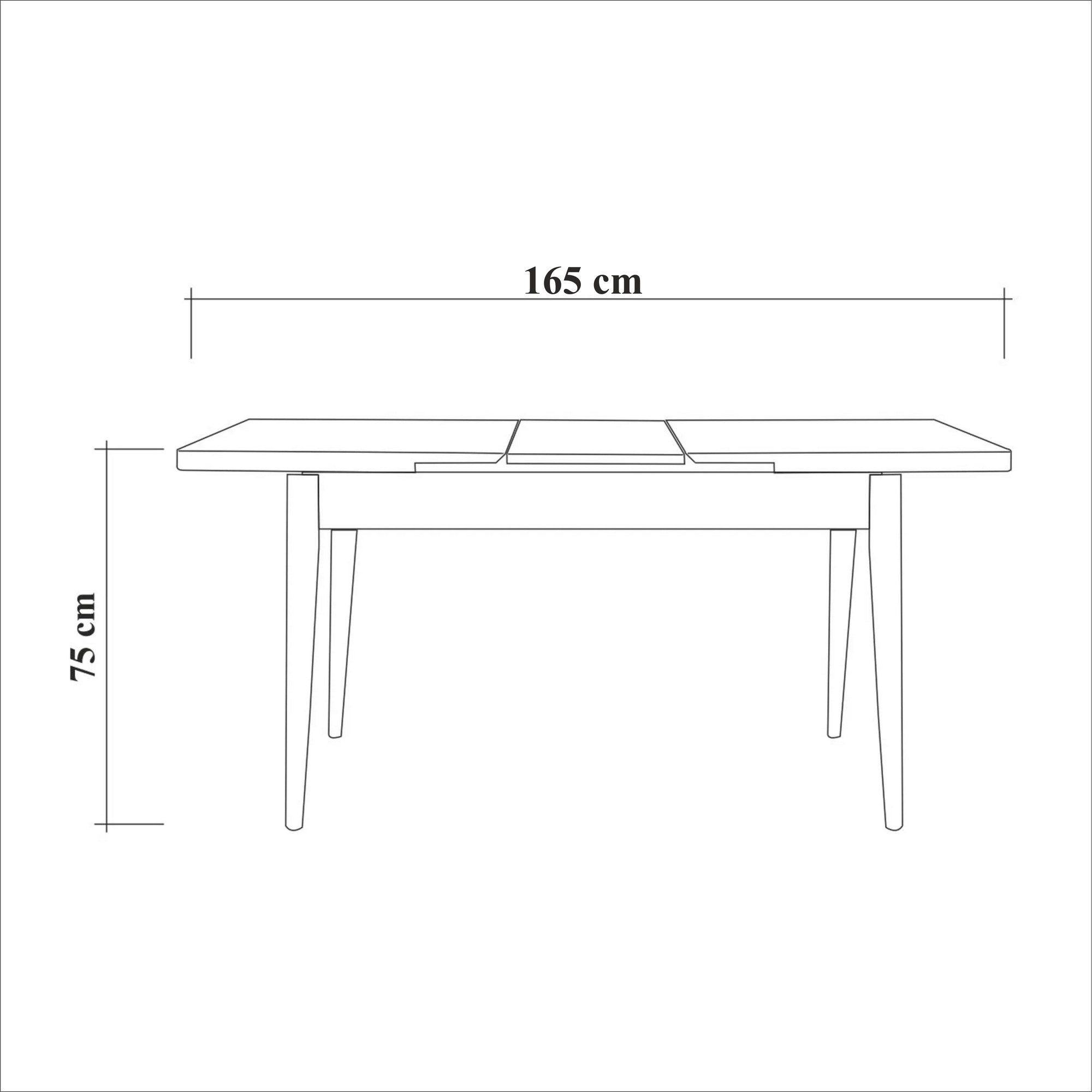 Vina - Walnut in Walnuss präsentiert im Onlineshop von KAQTU Design AG. Esstisch ist von Hanah Home