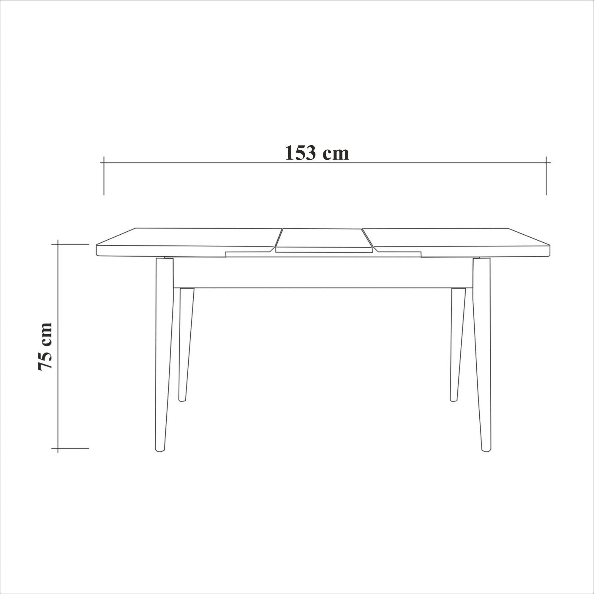 Santiago Masa Atlantic in Atlantische Kiefer präsentiert im Onlineshop von KAQTU Design AG. Esstisch ist von Hanah Home