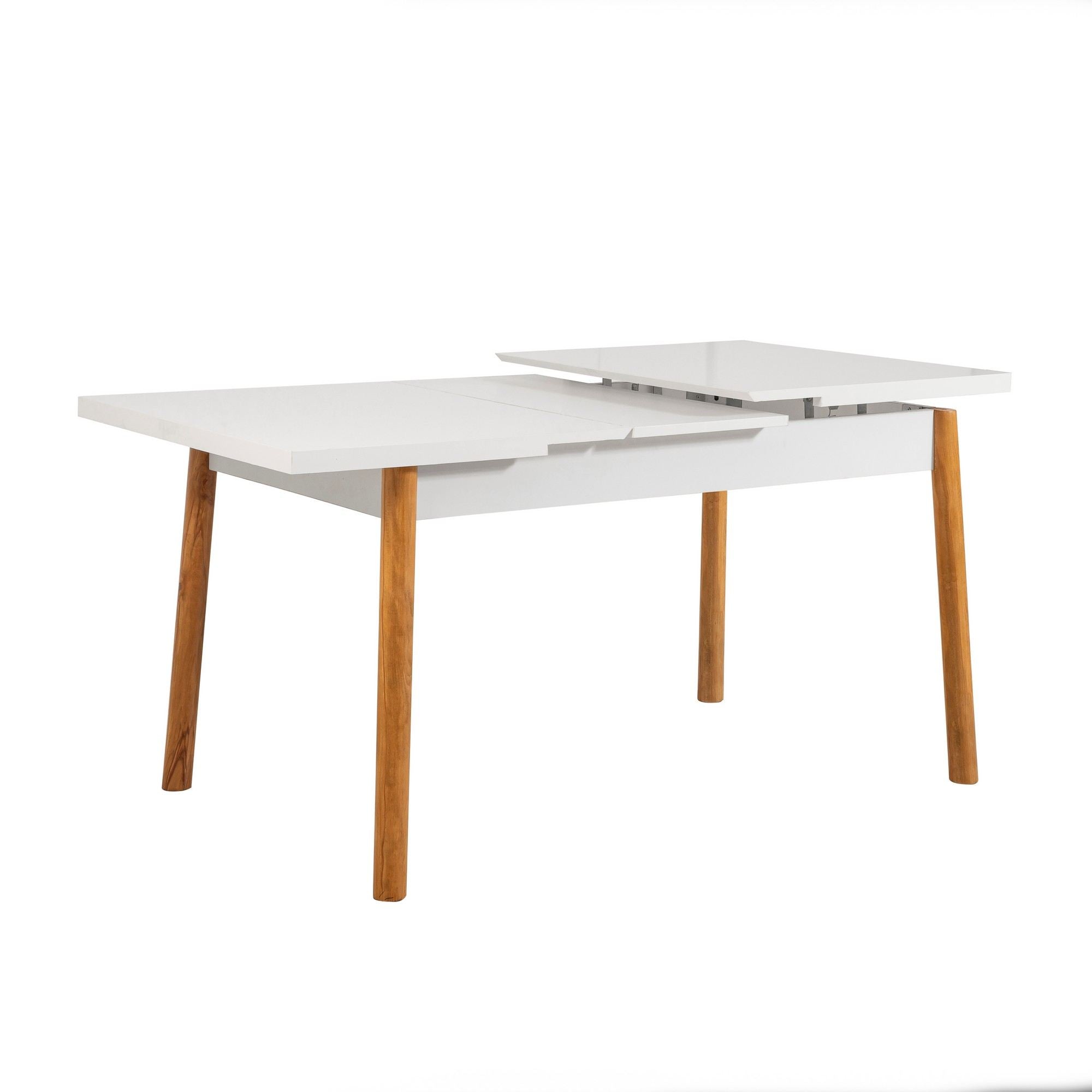 Santiago Masa Atlantic White in Atlantische Kiefer Weiss präsentiert im Onlineshop von KAQTU Design AG. Esstisch ist von Hanah Home