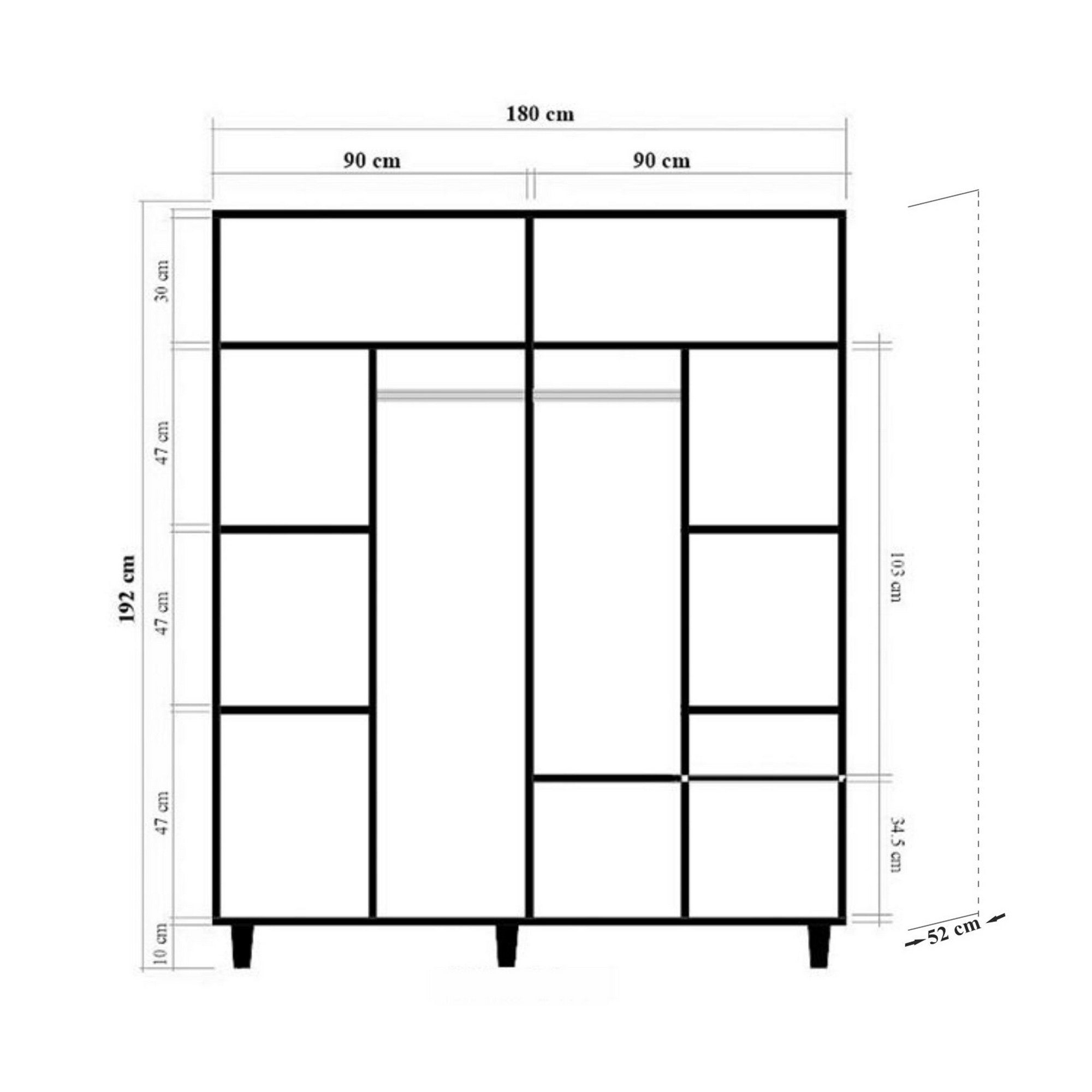Loni 4 -977 in Sonomo präsentiert im Onlineshop von KAQTU Design AG. Garderobe ist von Hanah Home