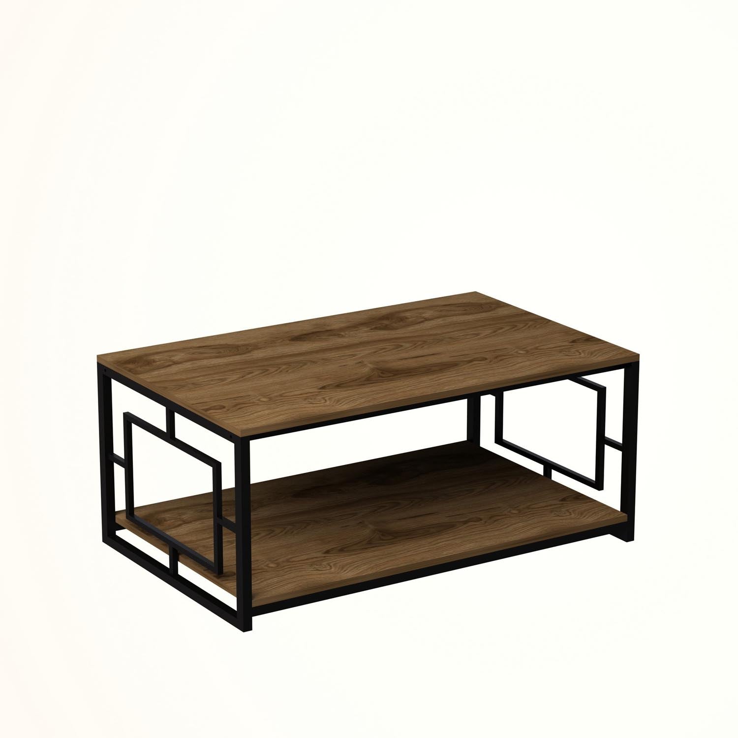 Kelvin - Black in Walnuss Schwarz präsentiert im Onlineshop von KAQTU Design AG. Beistelltisch ist von Hanah Home