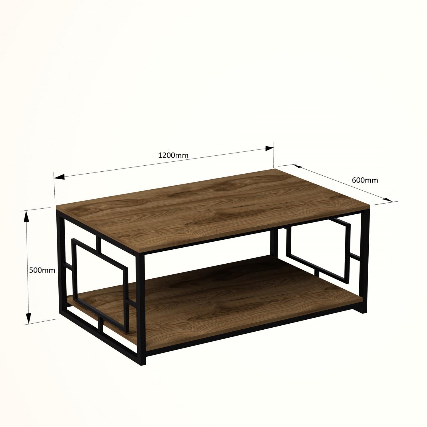 Kelvin - Black in Walnuss Schwarz präsentiert im Onlineshop von KAQTU Design AG. Beistelltisch ist von Hanah Home