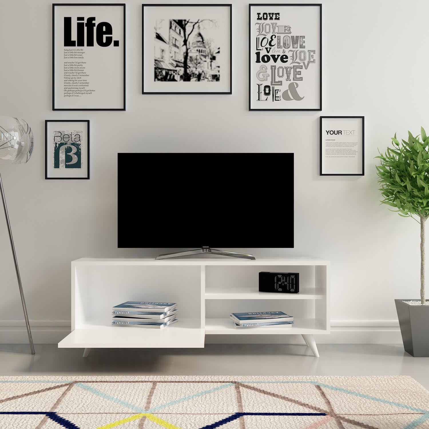Venedik in Weiss präsentiert im Onlineshop von KAQTU Design AG. Sideboard ist von Hanah Home