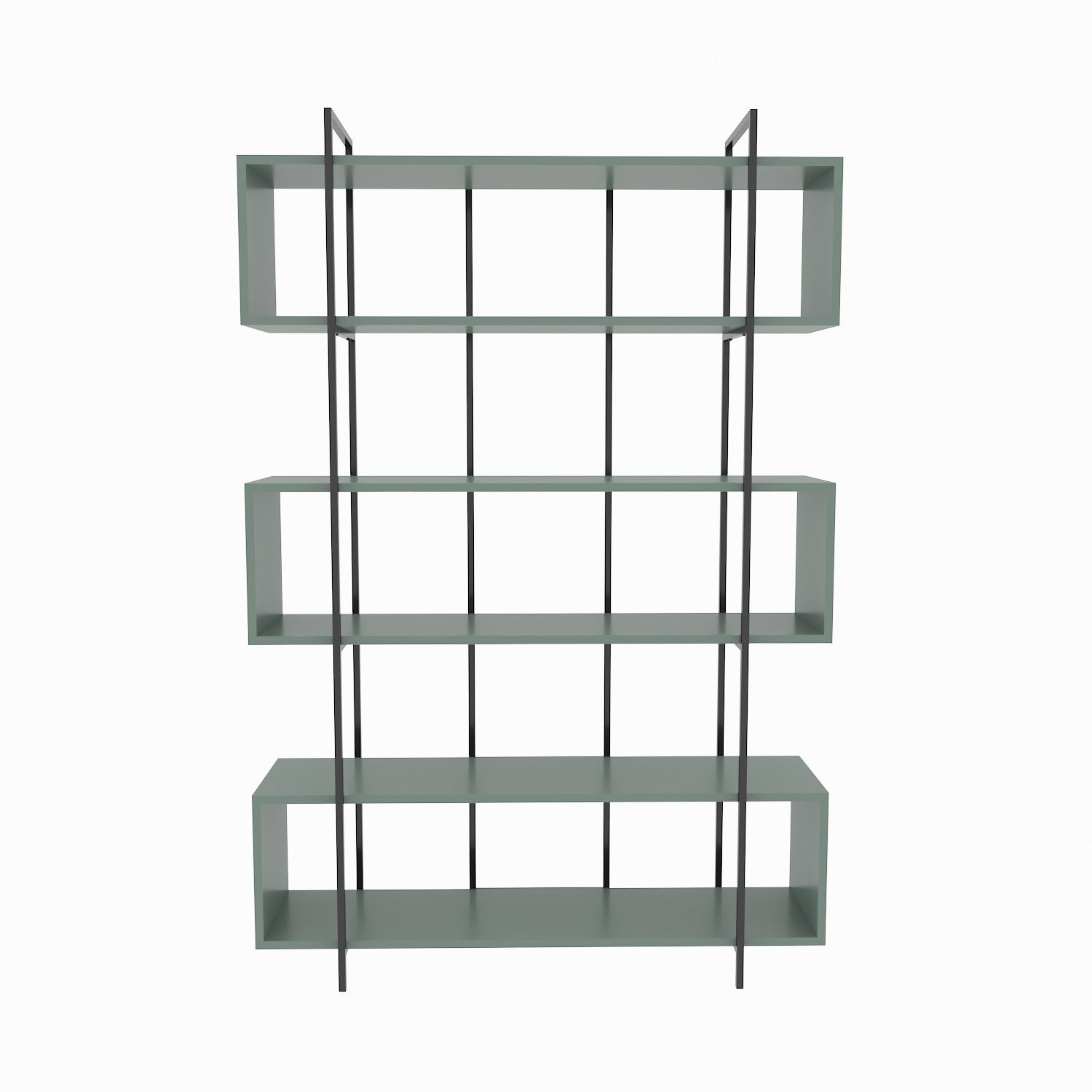 Bruti - Green, Black in Grün
 Schwarz präsentiert im Onlineshop von KAQTU Design AG. Bücherregal ist von Hanah Home
