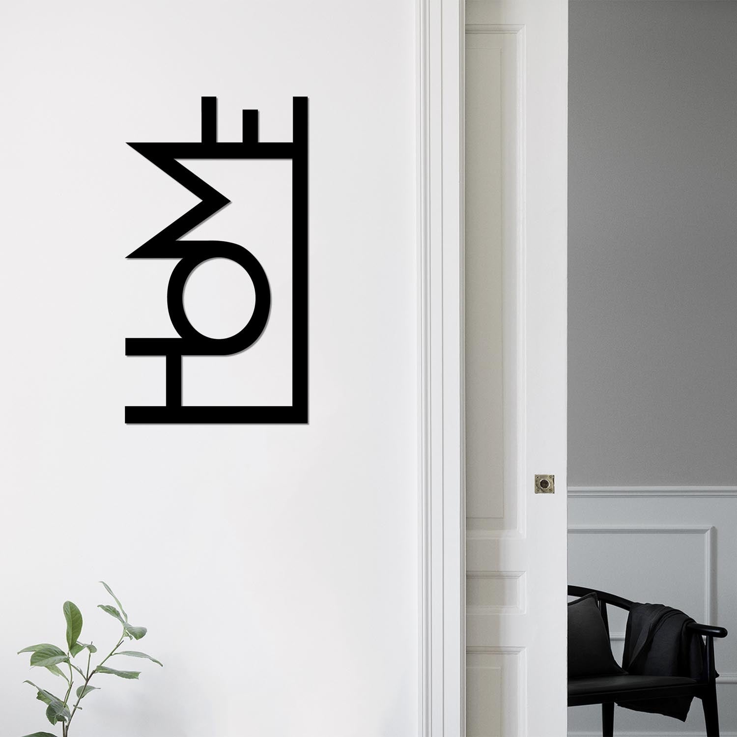 Home - Black in Schwarz präsentiert im Onlineshop von KAQTU Design AG. Wanddeko ist von Wallity