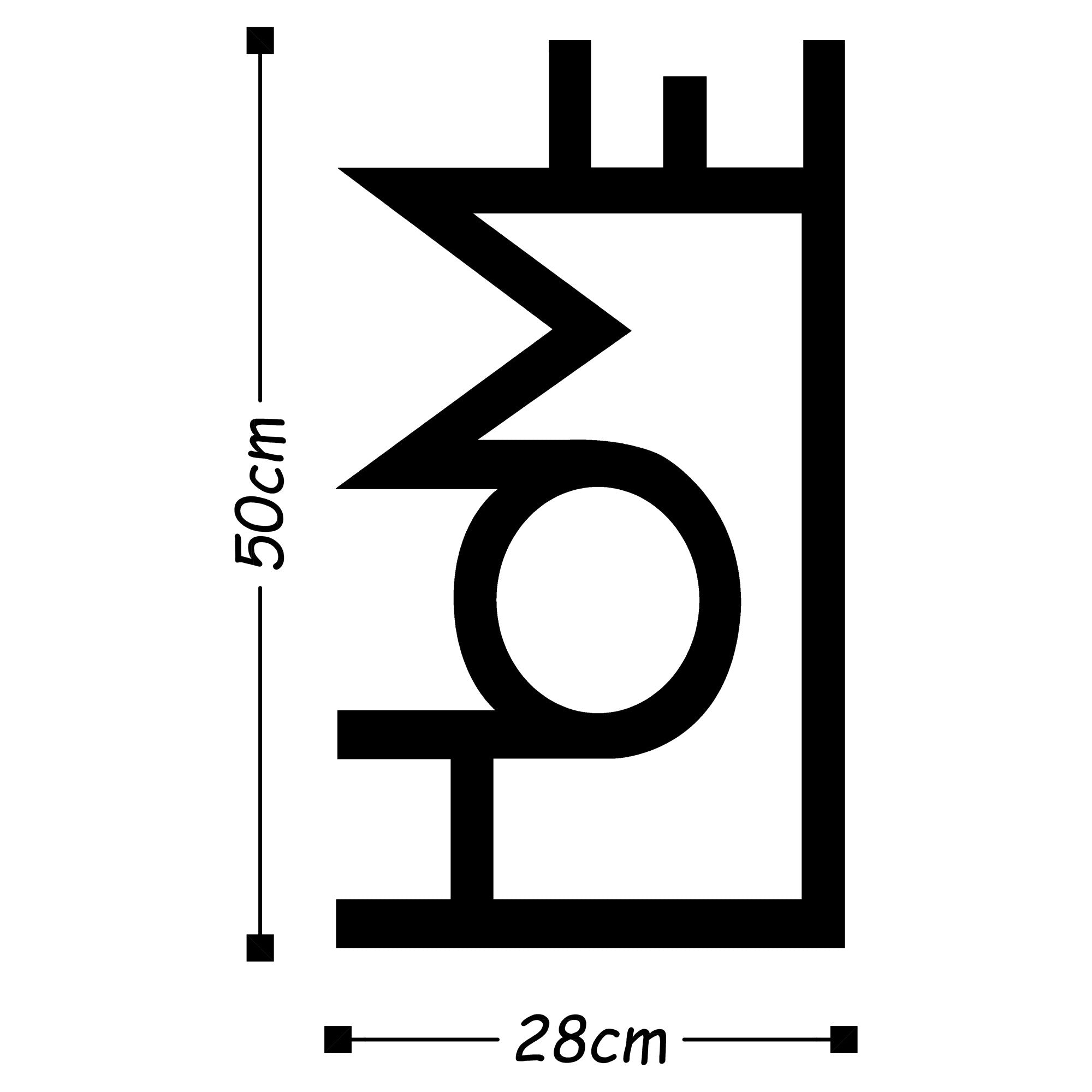 Home - Black in Schwarz präsentiert im Onlineshop von KAQTU Design AG. Wanddeko ist von Wallity