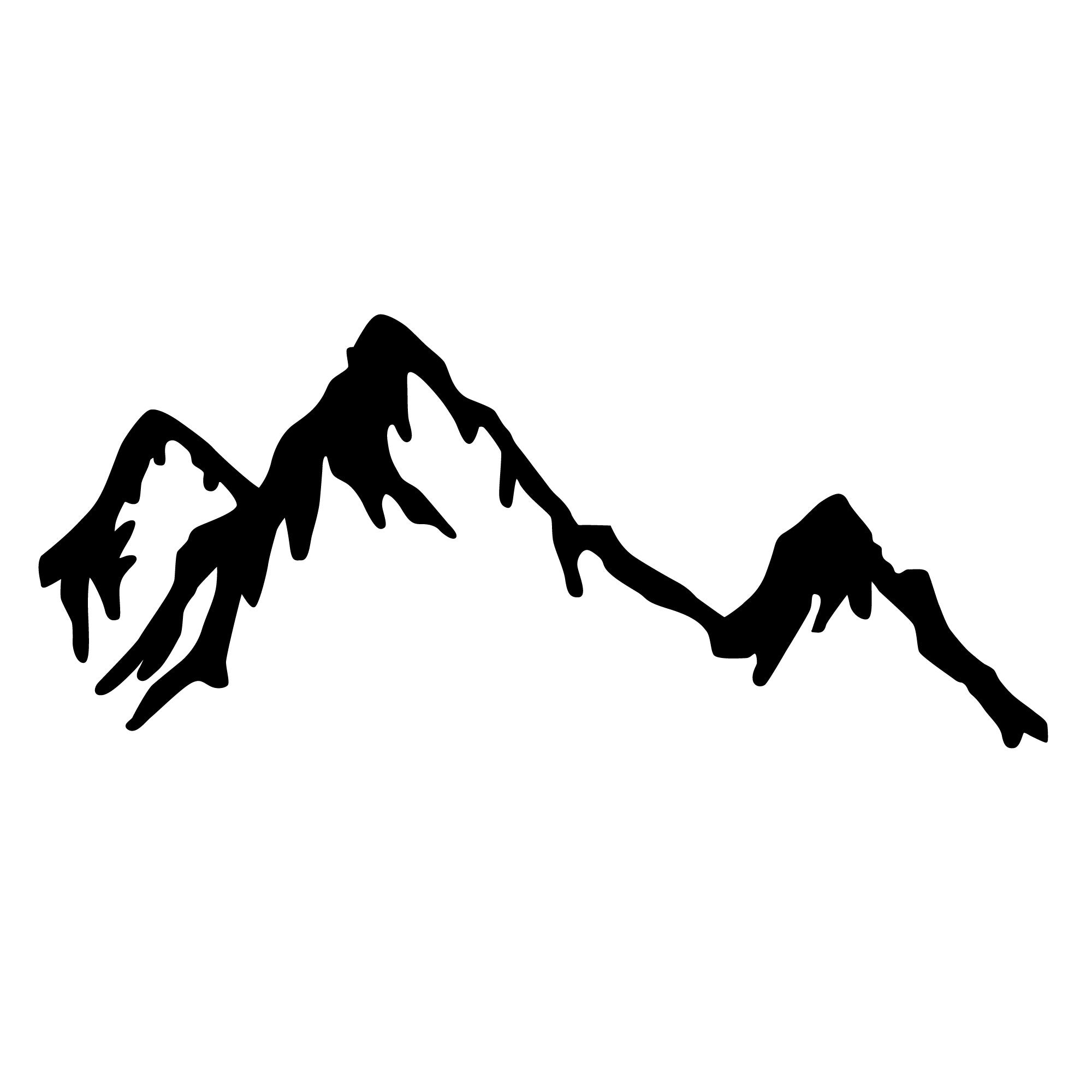 Mountain in Schwarz präsentiert im Onlineshop von KAQTU Design AG. Wanddeko ist von Wallity