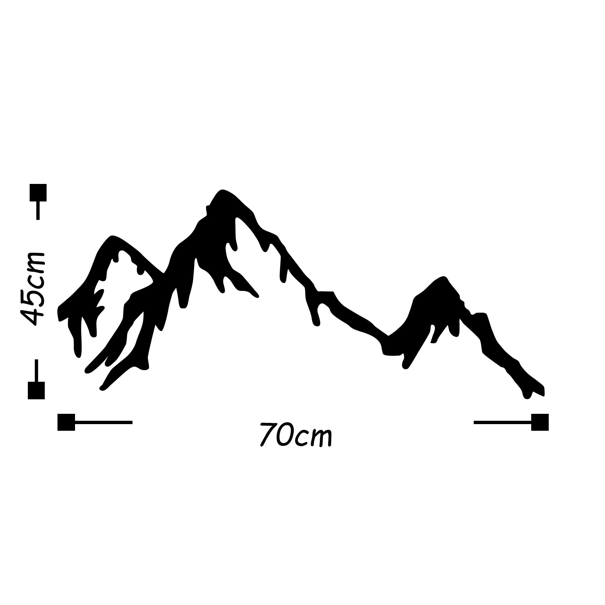 Mountain in Schwarz präsentiert im Onlineshop von KAQTU Design AG. Wanddeko ist von Wallity