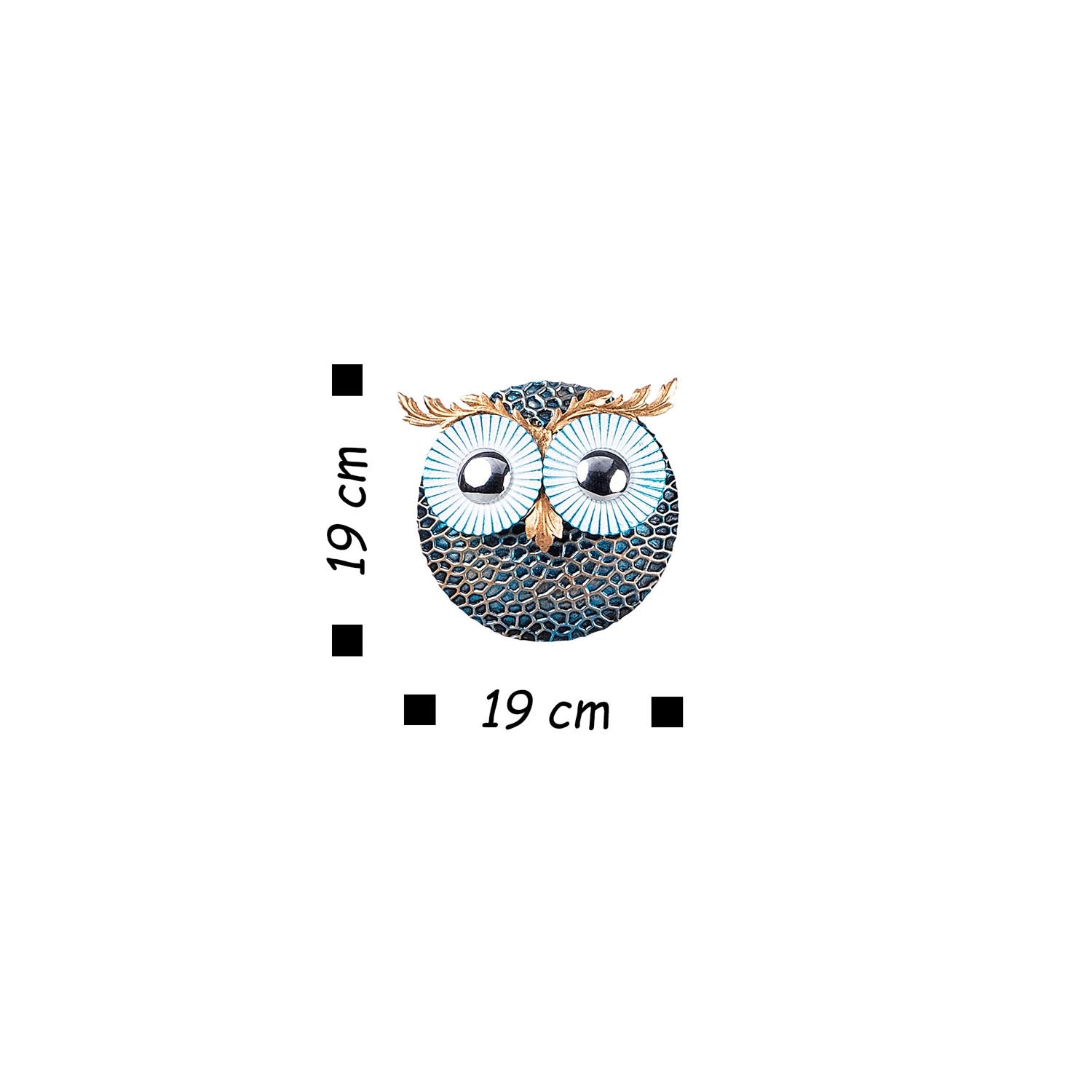 Owl 3 - Silver in Mehrfarbig präsentiert im Onlineshop von KAQTU Design AG. Wanddeko ist von Wallity