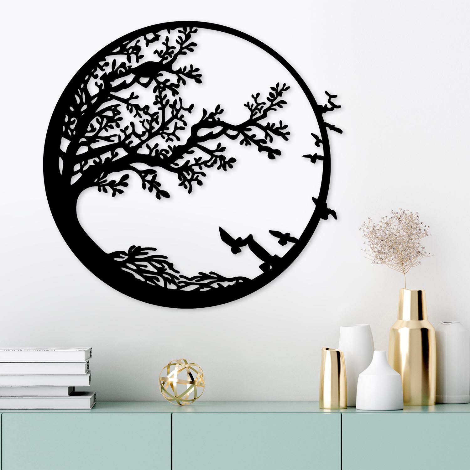 Night in Schwarz präsentiert im Onlineshop von KAQTU Design AG. Wanddeko ist von Wallity