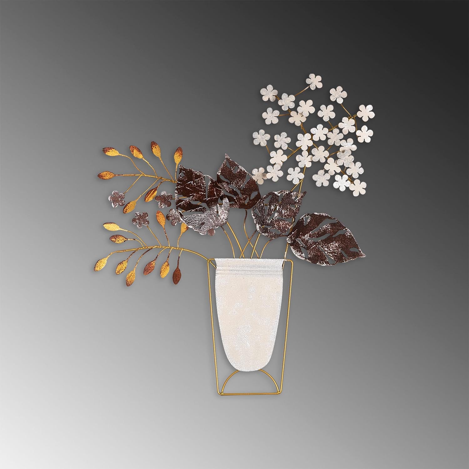 Flowers in Pots in Mehrfarbig präsentiert im Onlineshop von KAQTU Design AG. Wanddeko ist von Wallity