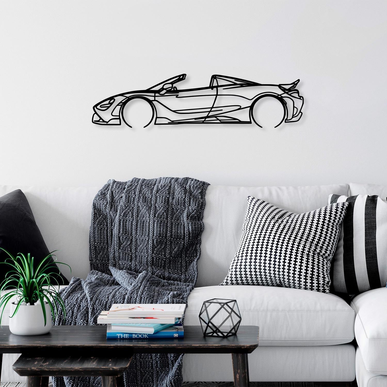 McLaren 720S Silhouette in Schwarz präsentiert im Onlineshop von KAQTU Design AG. Wanddeko ist von Wallity