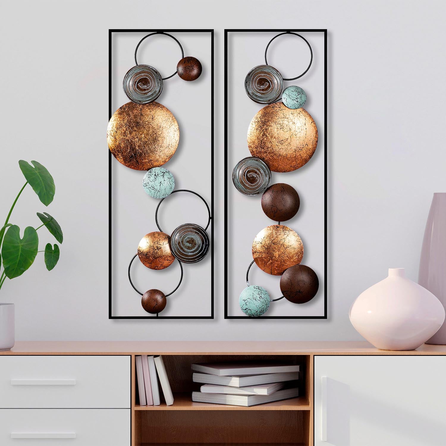 Textured - 9 in Mehrfarbig präsentiert im Onlineshop von KAQTU Design AG. Wanddeko ist von Wallity