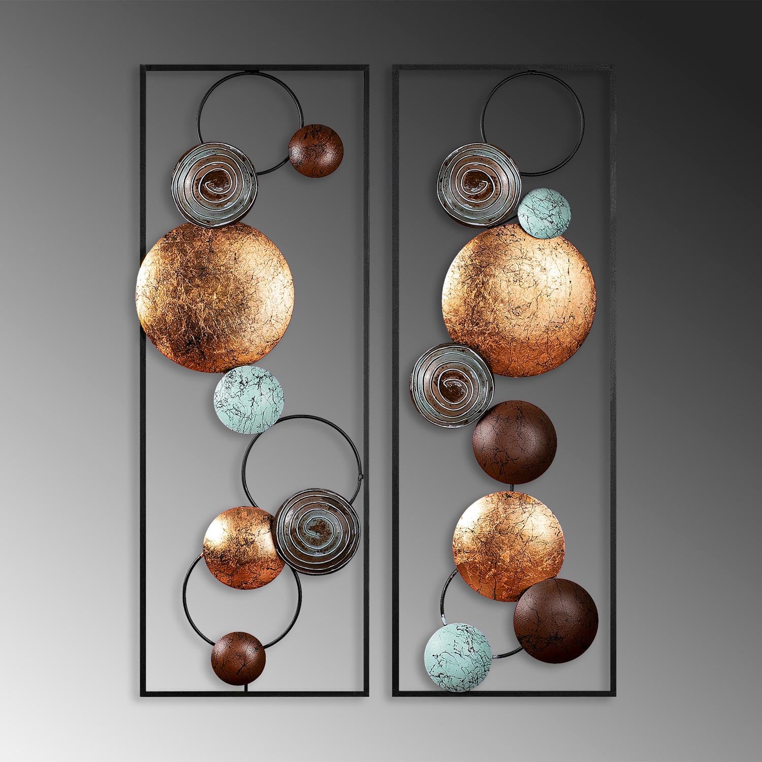 Textured - 9 in Mehrfarbig präsentiert im Onlineshop von KAQTU Design AG. Wanddeko ist von Wallity