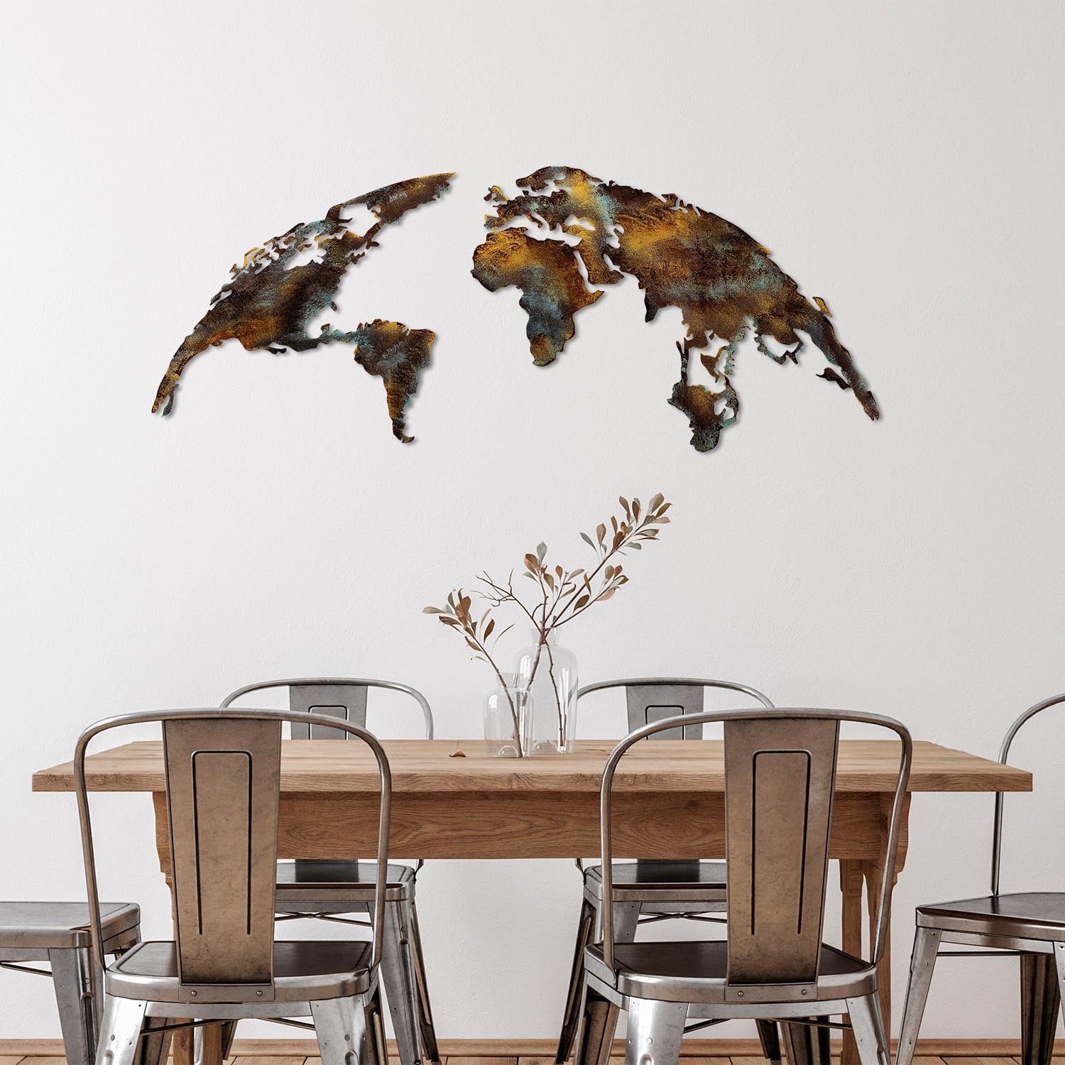 World Map Medium - 3 in Mehrfarbig präsentiert im Onlineshop von KAQTU Design AG. Wanddeko ist von Wallity