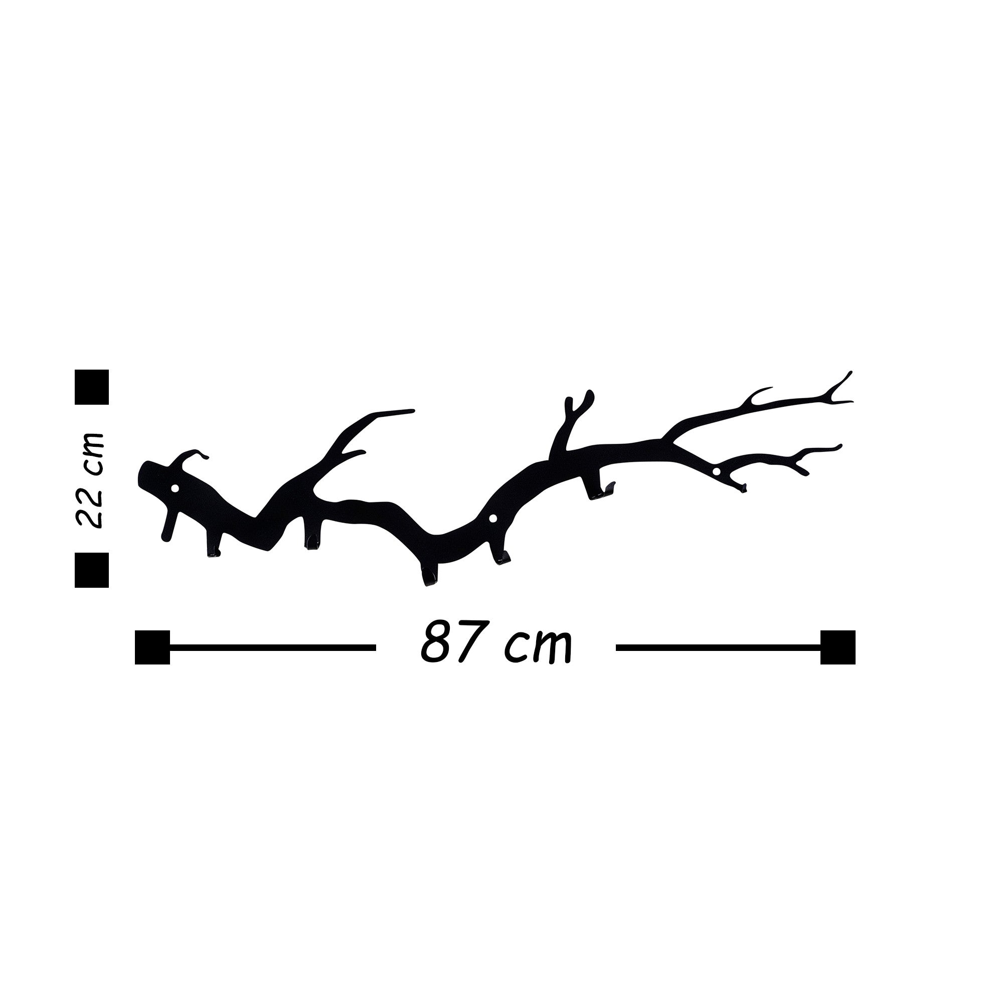 Bough in Schwarz präsentiert im Onlineshop von KAQTU Design AG. Kleiderhaken ist von Wallity