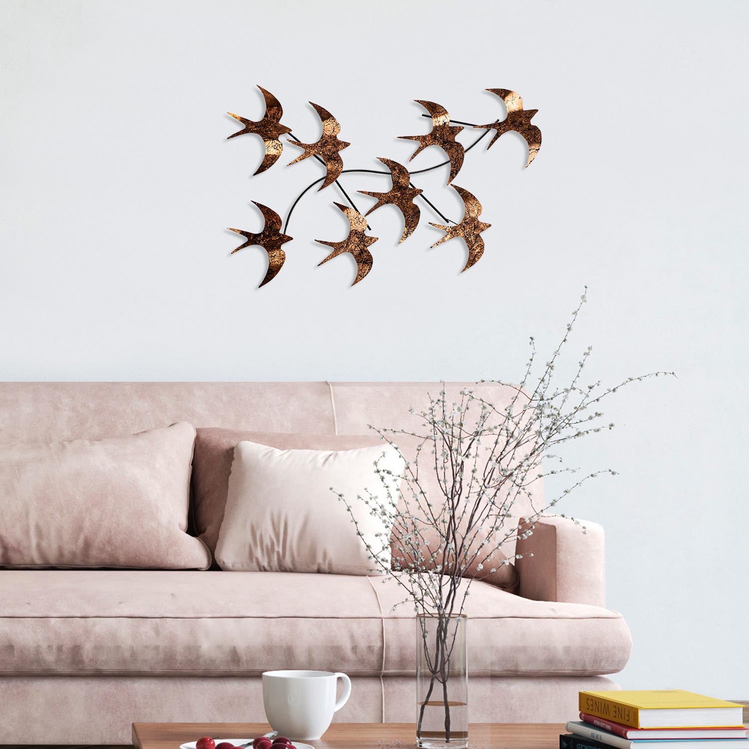 Flying Birds 3 in Mehrfarbig präsentiert im Onlineshop von KAQTU Design AG. Wanddeko ist von Wallity