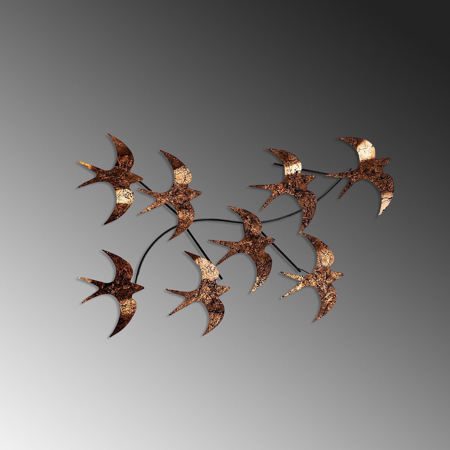 Flying Birds 3 in Mehrfarbig präsentiert im Onlineshop von KAQTU Design AG. Wanddeko ist von Wallity