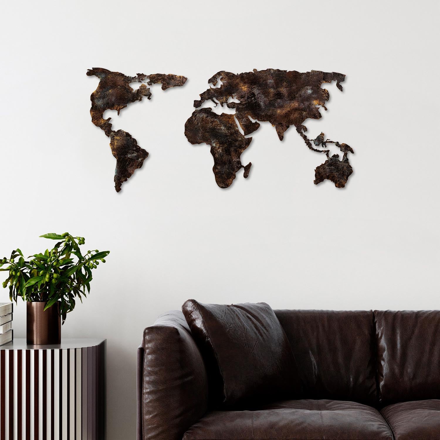 World Map 25 in Mehrfarbig präsentiert im Onlineshop von KAQTU Design AG. Wanddeko ist von Wallity