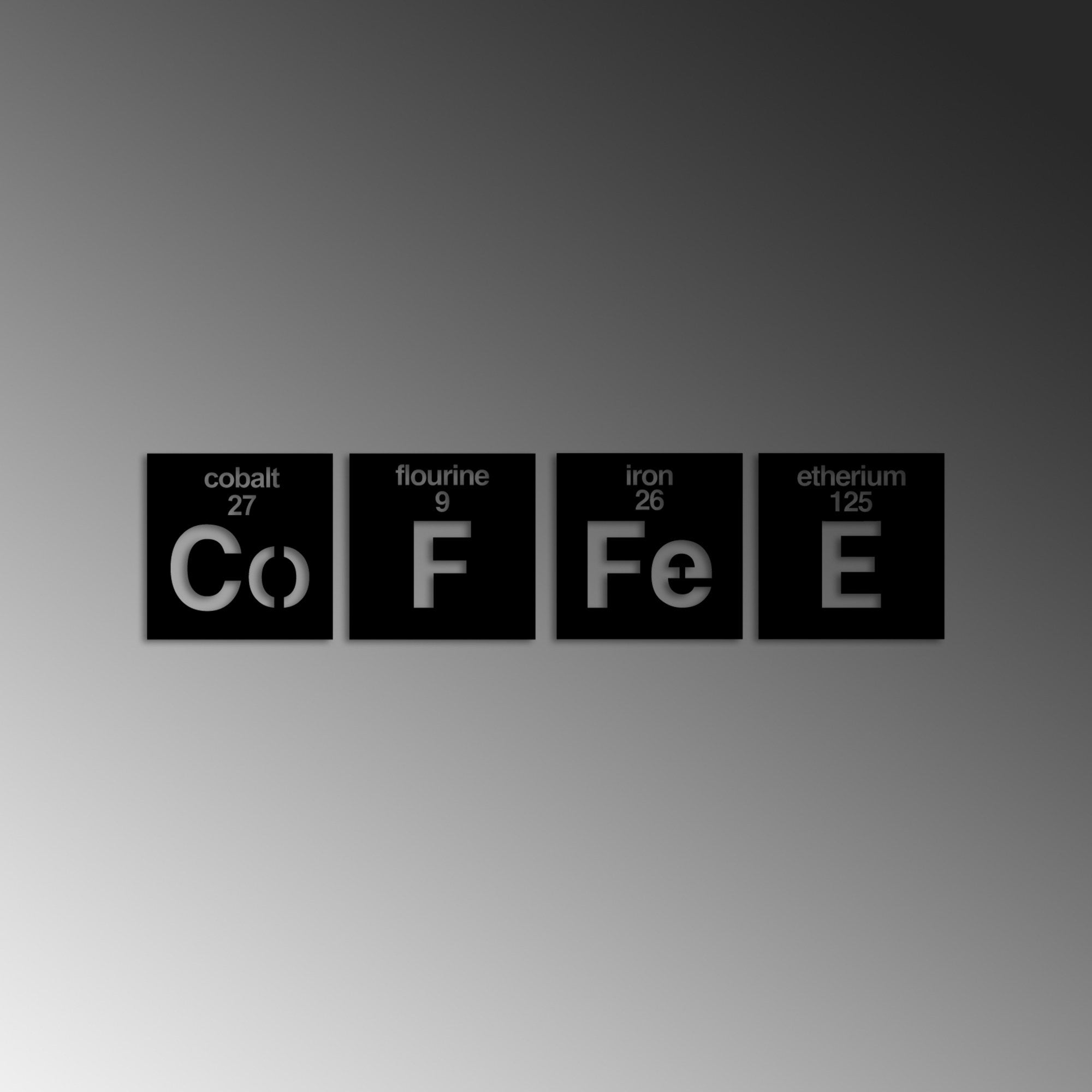 Coffee 13 in Schwarz präsentiert im Onlineshop von KAQTU Design AG. Wanddeko ist von Wallity