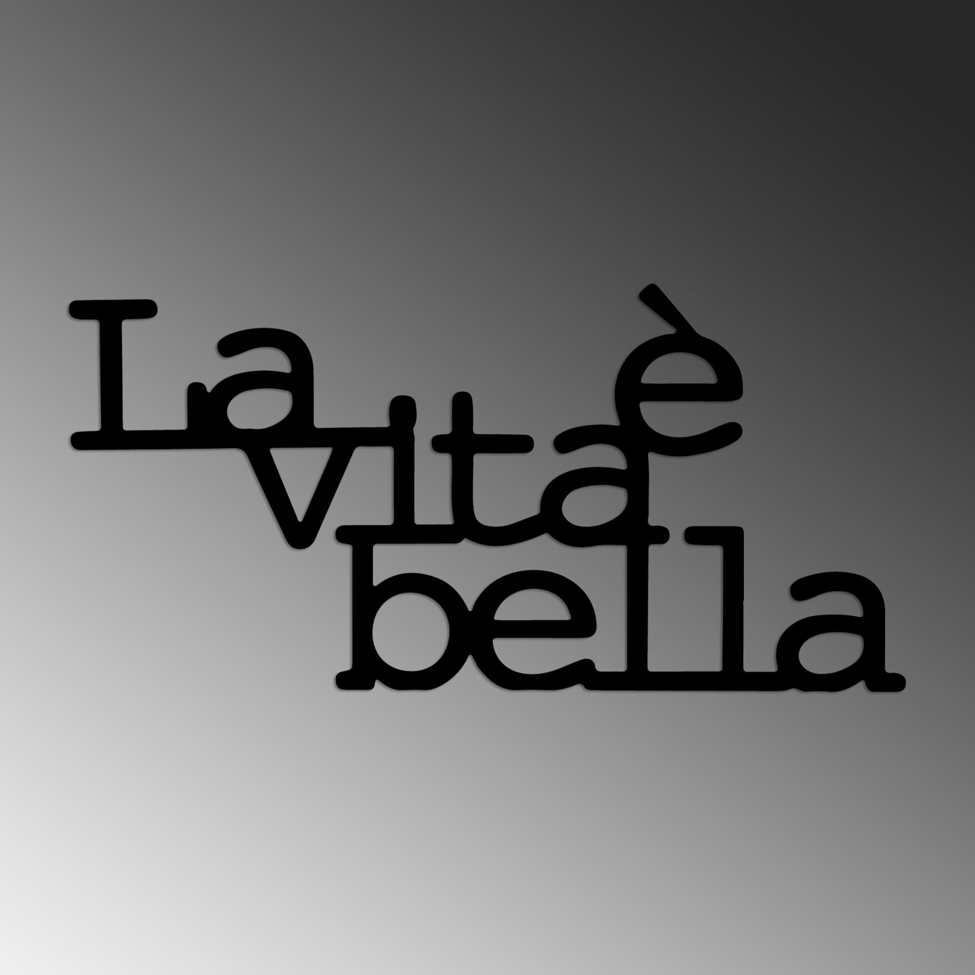 Vita E Bella 1 in Schwarz präsentiert im Onlineshop von KAQTU Design AG. Wanddeko ist von Wallity