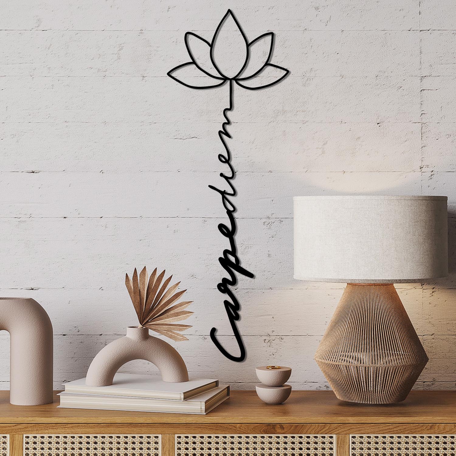 Carpe Diem 4 in Schwarz präsentiert im Onlineshop von KAQTU Design AG. Wanddeko ist von Wallity