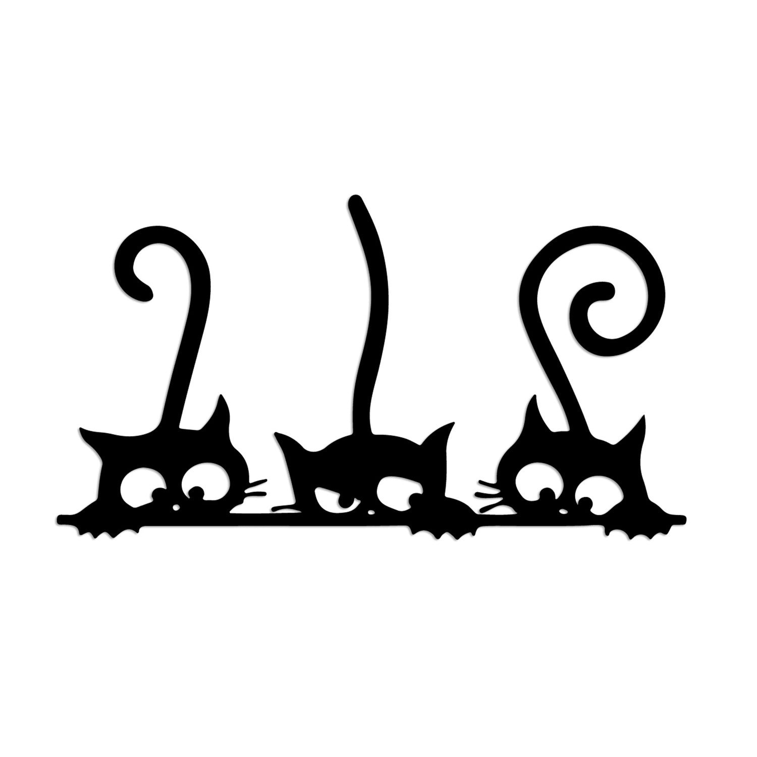 Cat 5 in Schwarz präsentiert im Onlineshop von KAQTU Design AG. Wanddeko ist von Wallity