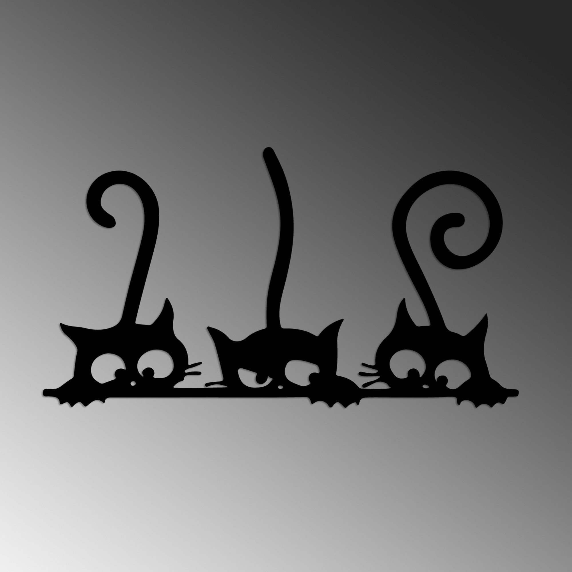 Cat 5 in Schwarz präsentiert im Onlineshop von KAQTU Design AG. Wanddeko ist von Wallity