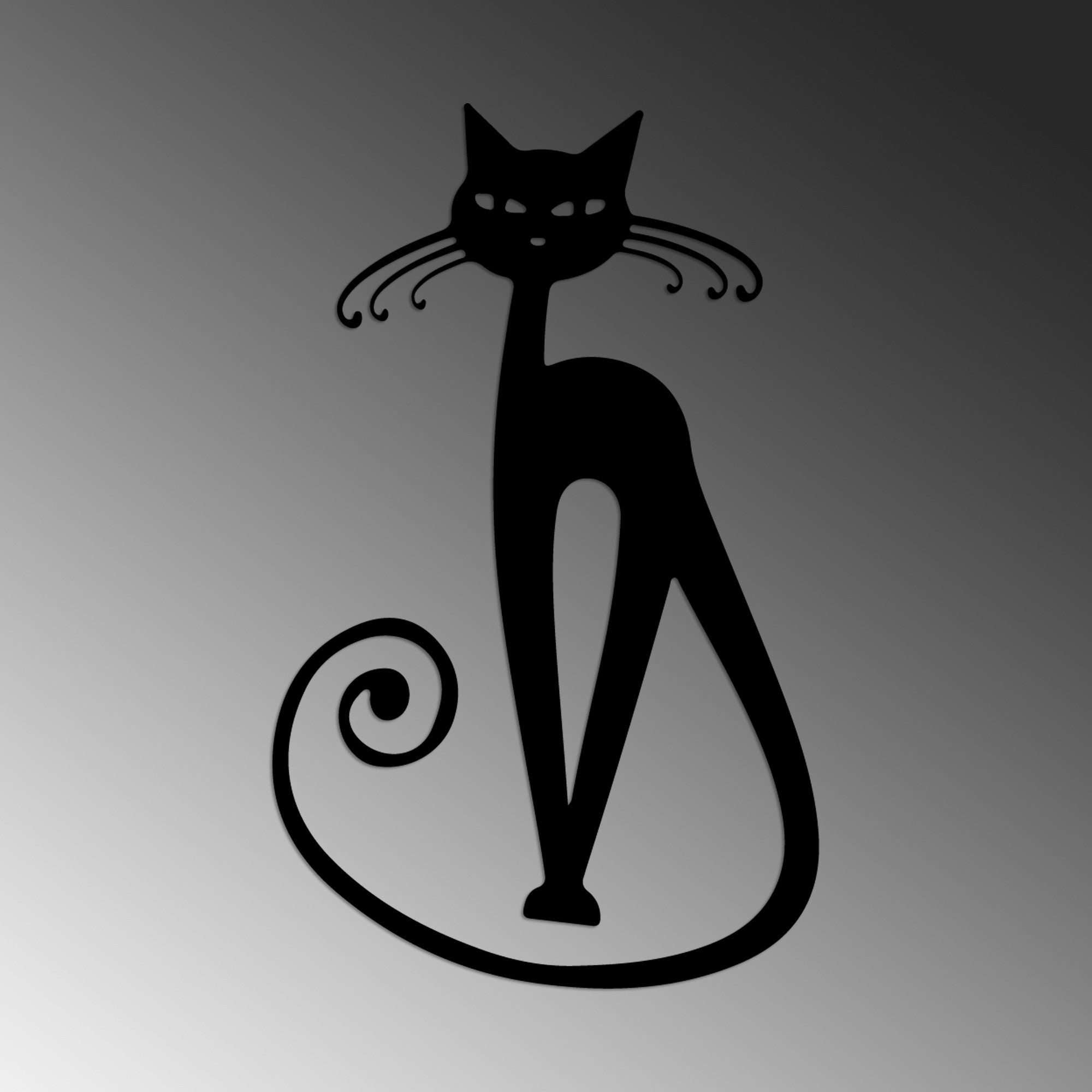 Cat 6 in Schwarz präsentiert im Onlineshop von KAQTU Design AG. Wanddeko ist von Wallity