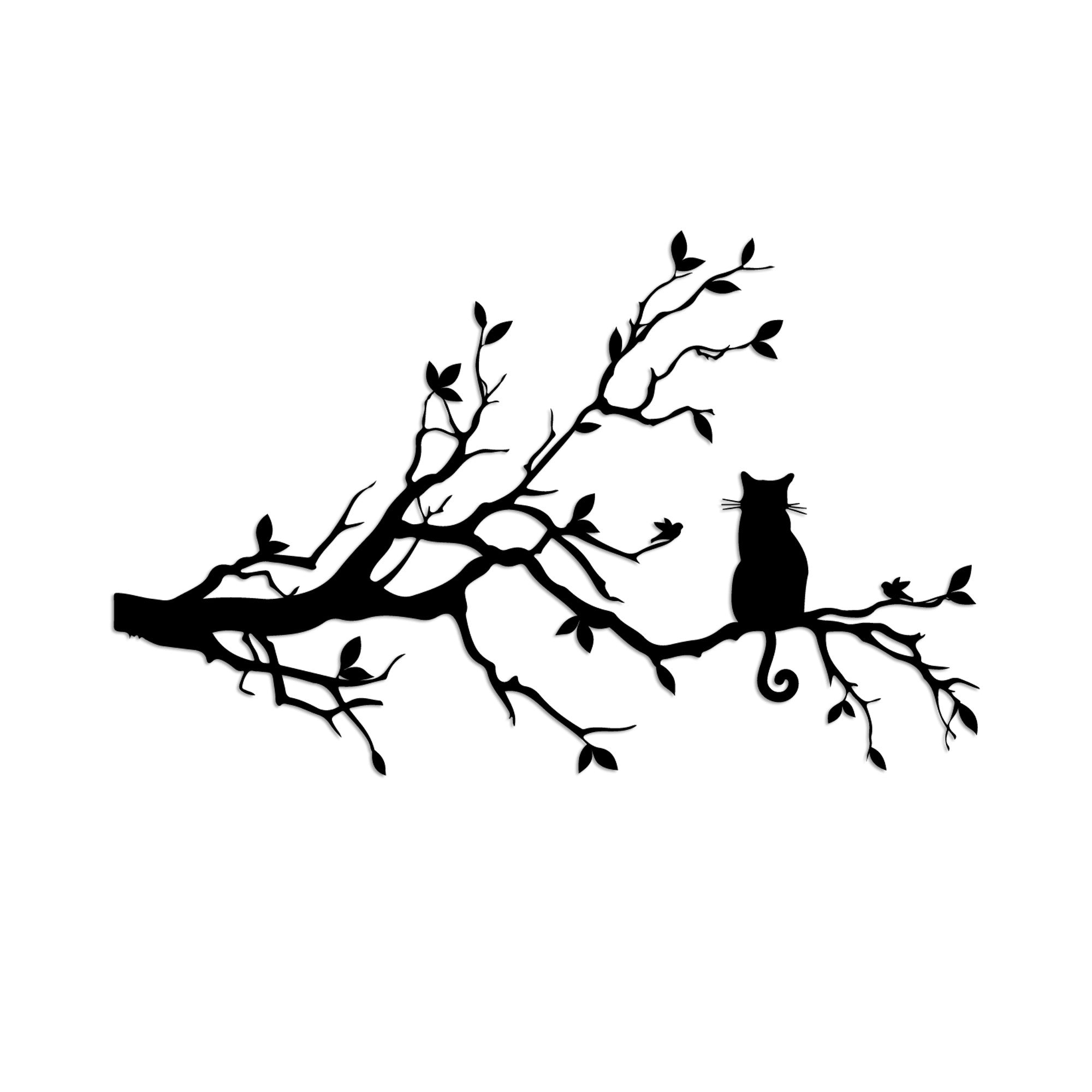 Cat 12 in Schwarz präsentiert im Onlineshop von KAQTU Design AG. Wanddeko ist von Wallity