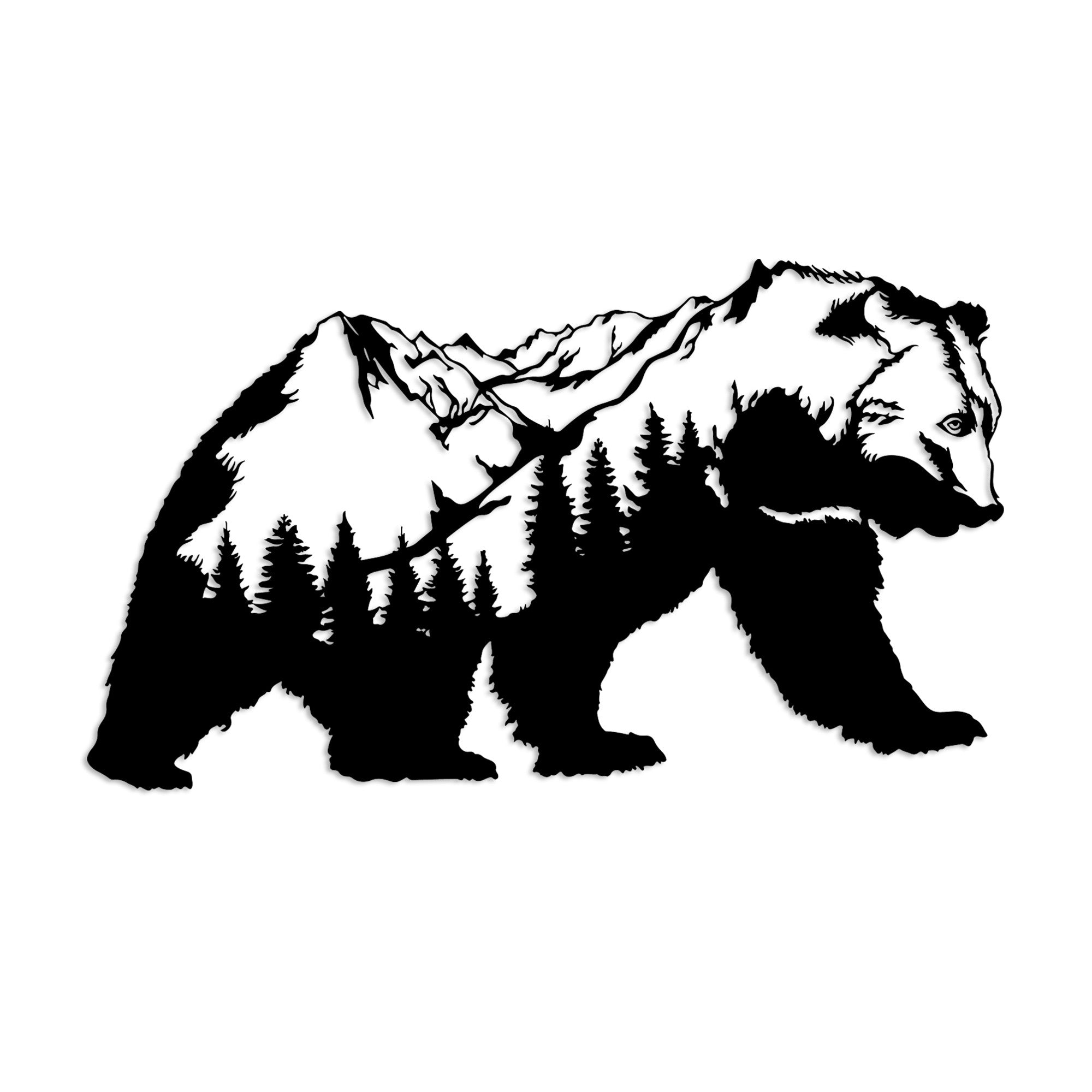 Orso-1 in Schwarz präsentiert im Onlineshop von KAQTU Design AG. Wanddeko ist von Wallity