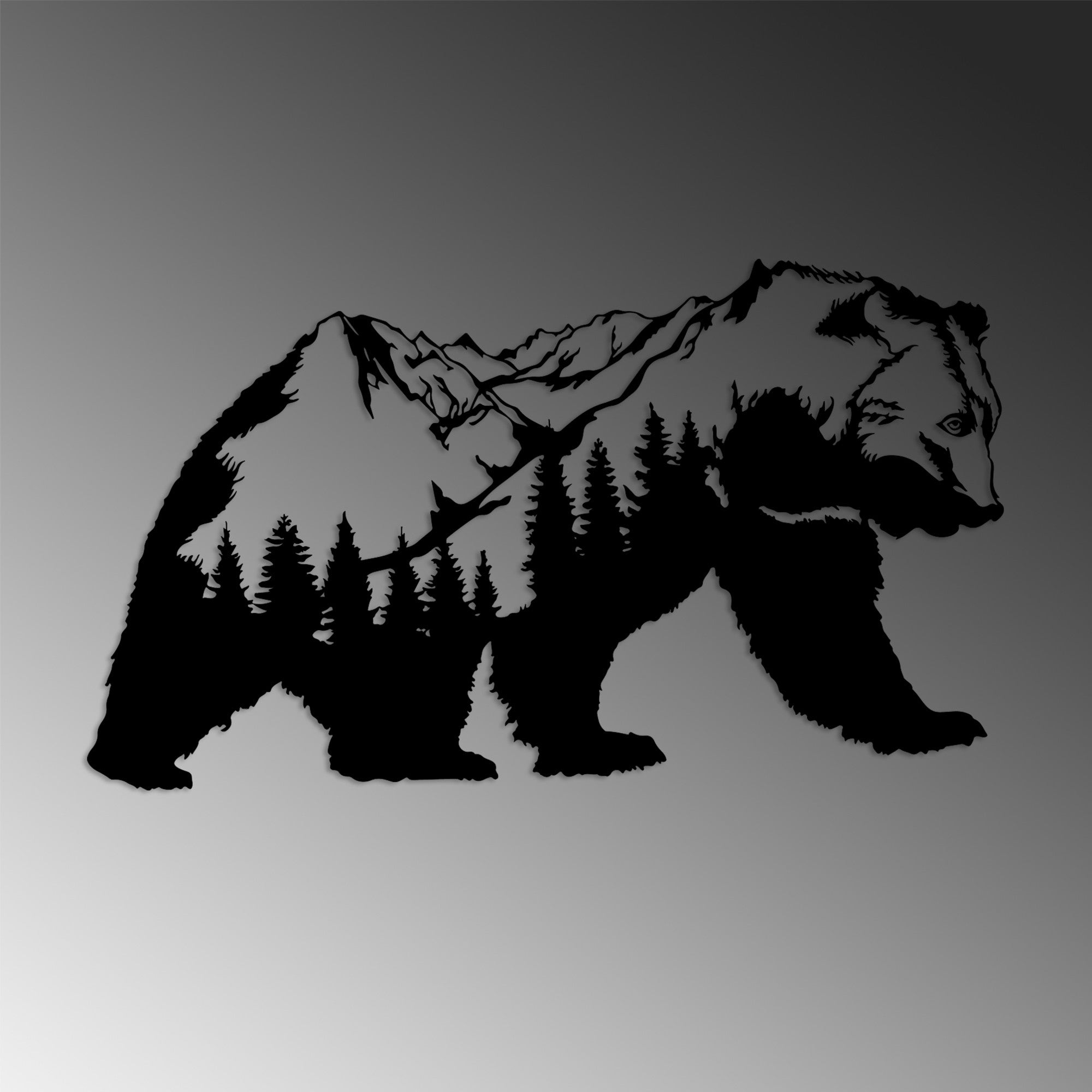 Orso-1 in Schwarz präsentiert im Onlineshop von KAQTU Design AG. Wanddeko ist von Wallity