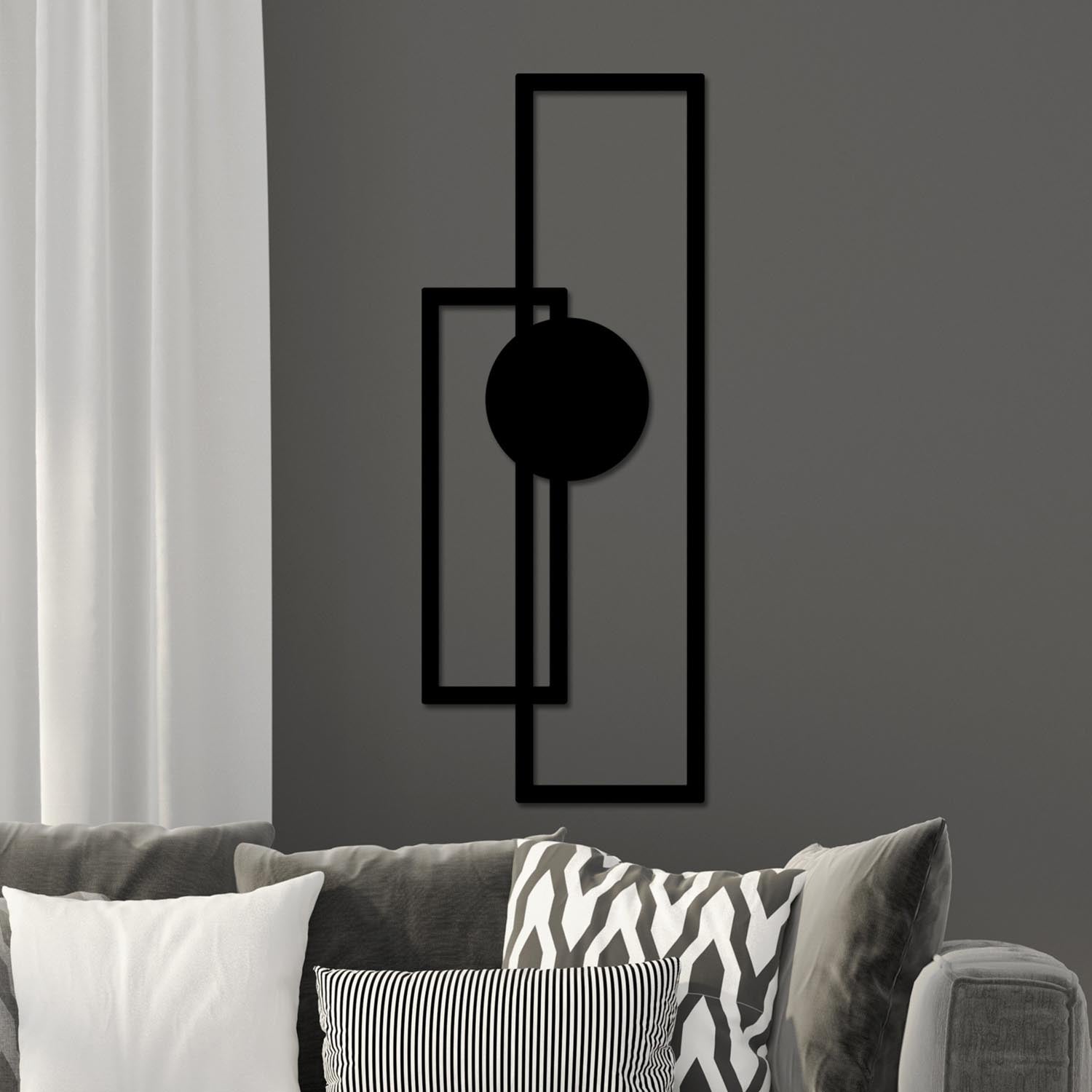 Astratto-1 in Schwarz präsentiert im Onlineshop von KAQTU Design AG. Wanddeko ist von Wallity