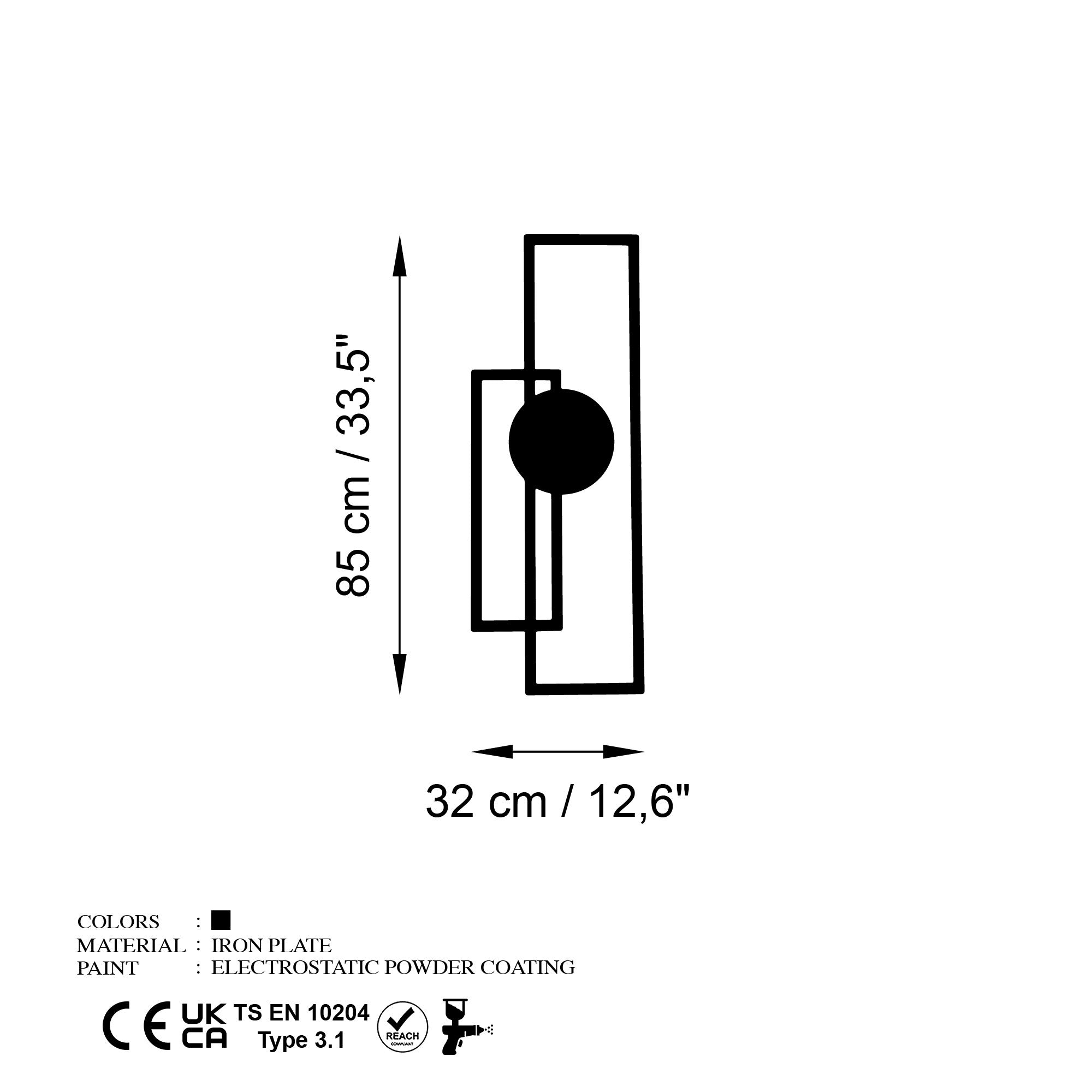 Astratto-1 in Schwarz präsentiert im Onlineshop von KAQTU Design AG. Wanddeko ist von Wallity