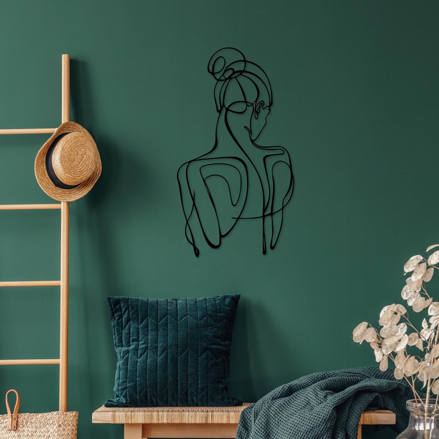 Sorella-1 in Schwarz präsentiert im Onlineshop von KAQTU Design AG. Wanddeko ist von Wallity