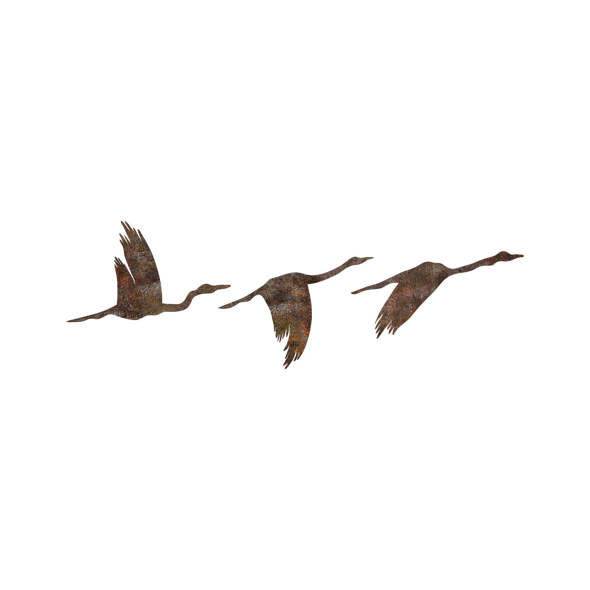 Rusty Birds 1 in Antiquation präsentiert im Onlineshop von KAQTU Design AG. Wanddeko ist von Wallity