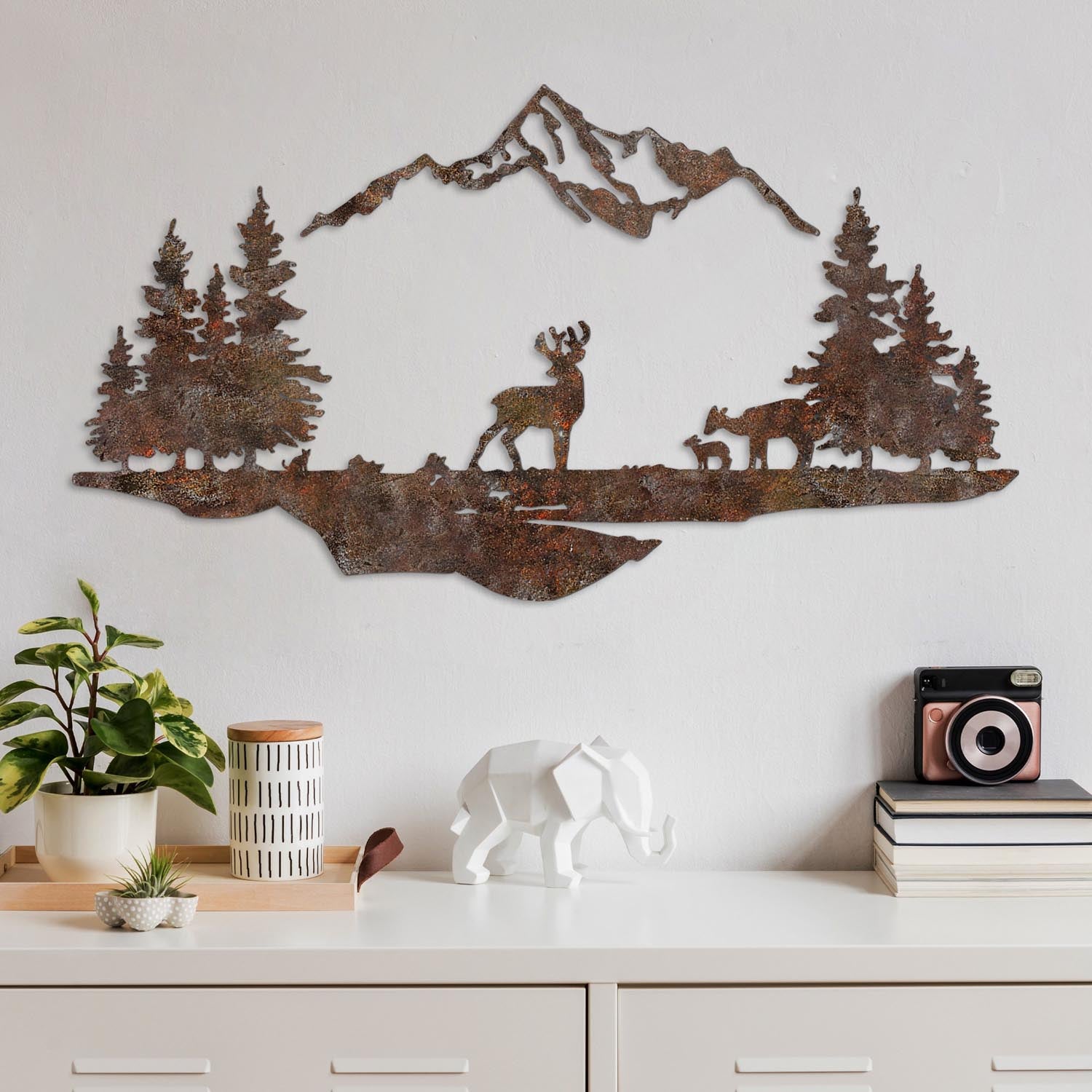 Rusty Landscape 1 in Antiquation präsentiert im Onlineshop von KAQTU Design AG. Wanddeko ist von Wallity