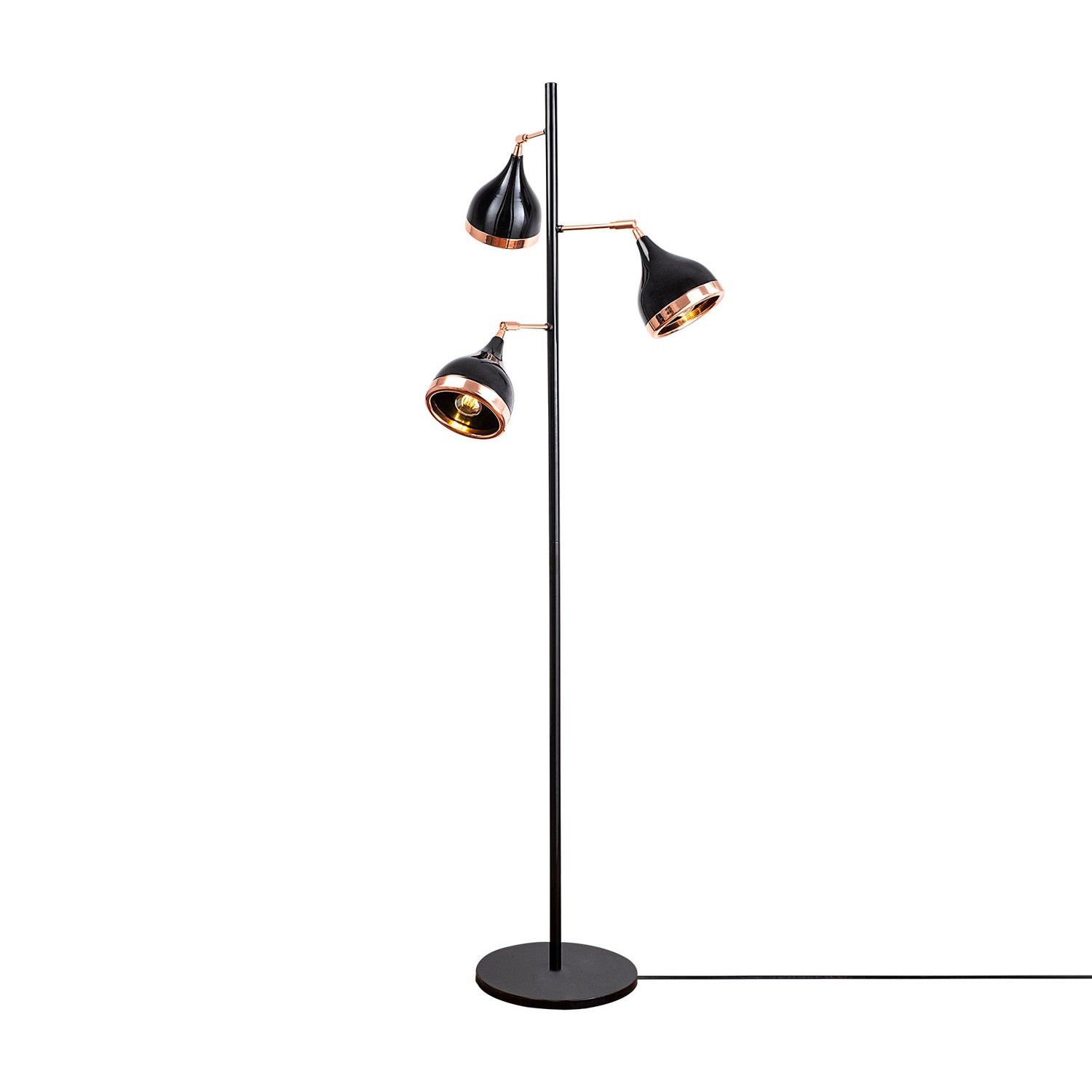 Yıldo - 7021 in Schwarz
 Kupfer präsentiert im Onlineshop von KAQTU Design AG. Stehleuchte ist von Opviq