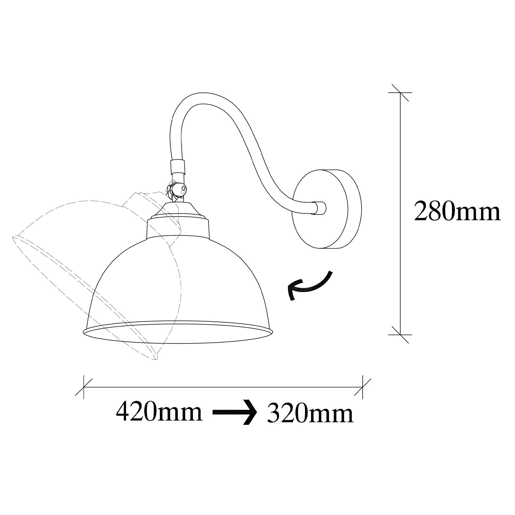 Sağlam - 3742 in Schwarz präsentiert im Onlineshop von KAQTU Design AG. Wandleuchte ist von Opviq
