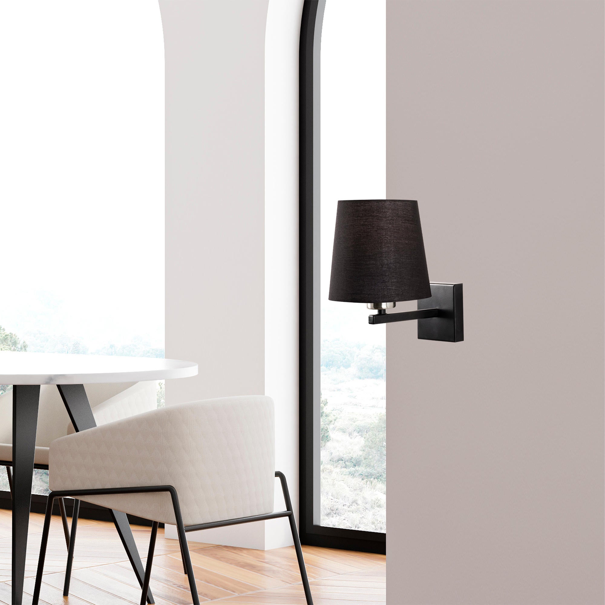 Profil - 4664 in Schwarz Nickel Creme präsentiert im Onlineshop von KAQTU Design AG. Wandleuchte ist von Opviq