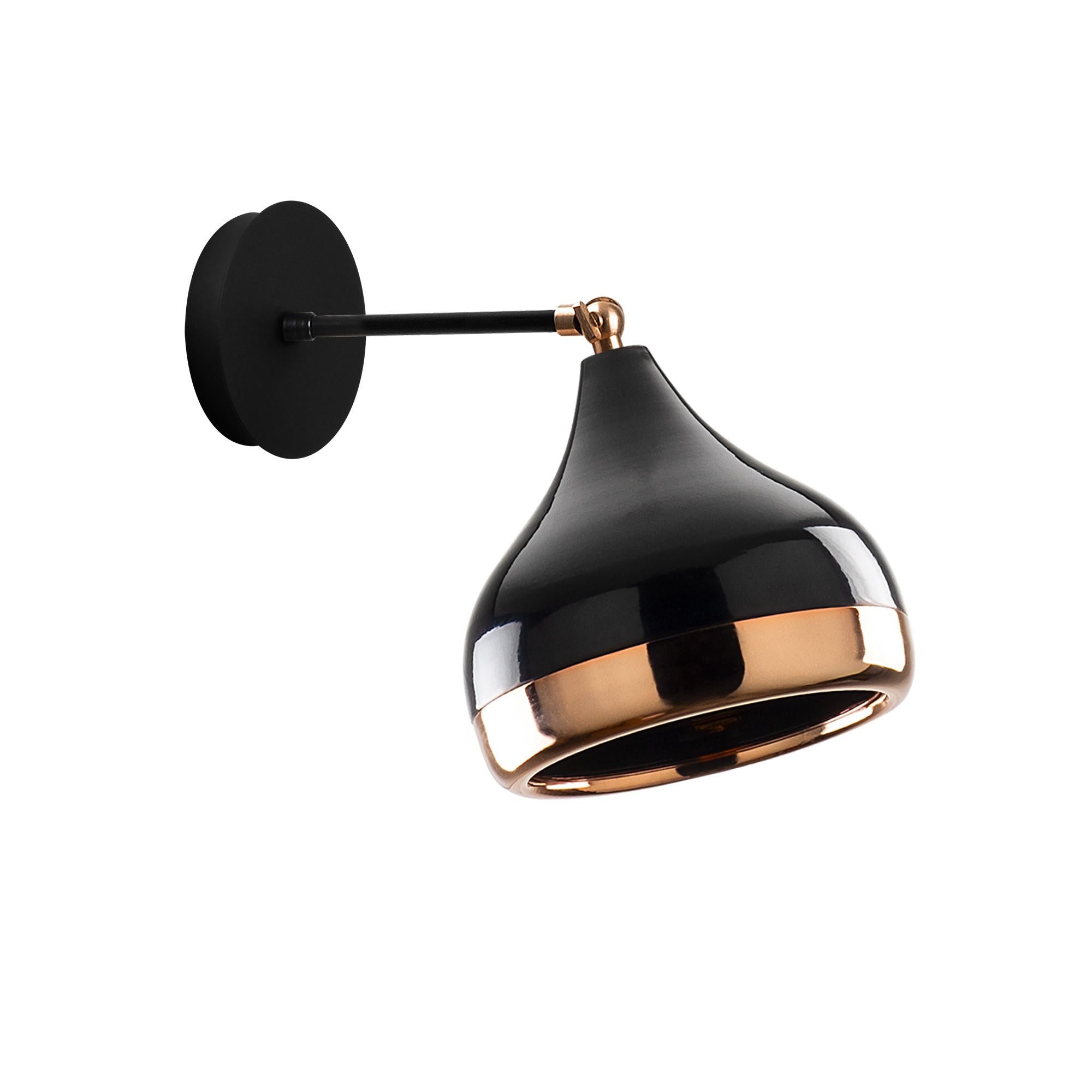 Yıldo - 6901 in Schwarz
 Kupfer präsentiert im Onlineshop von KAQTU Design AG. Wandleuchte ist von Opviq