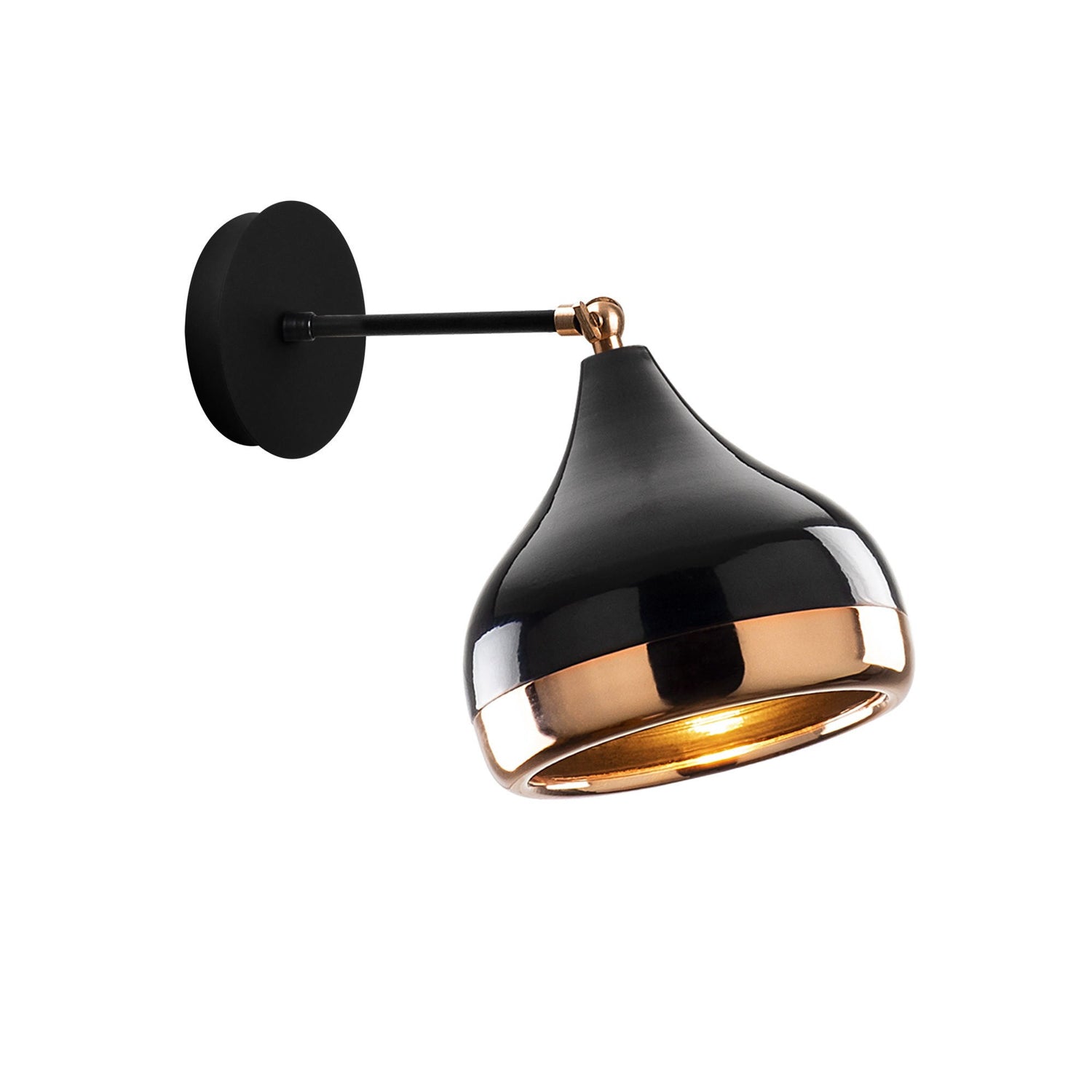 Yıldo - 6901 in Schwarz
 Kupfer präsentiert im Onlineshop von KAQTU Design AG. Wandleuchte ist von Opviq