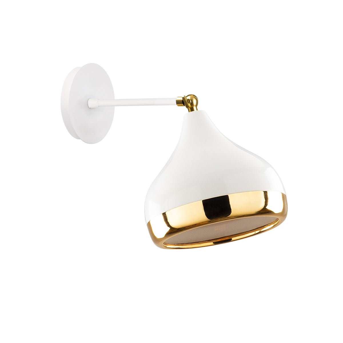 Yıldo Wandleuchte - Weisses Gold in Weisses Gold präsentiert im Onlineshop von KAQTU Design AG. Wandleuchte ist von Opviq