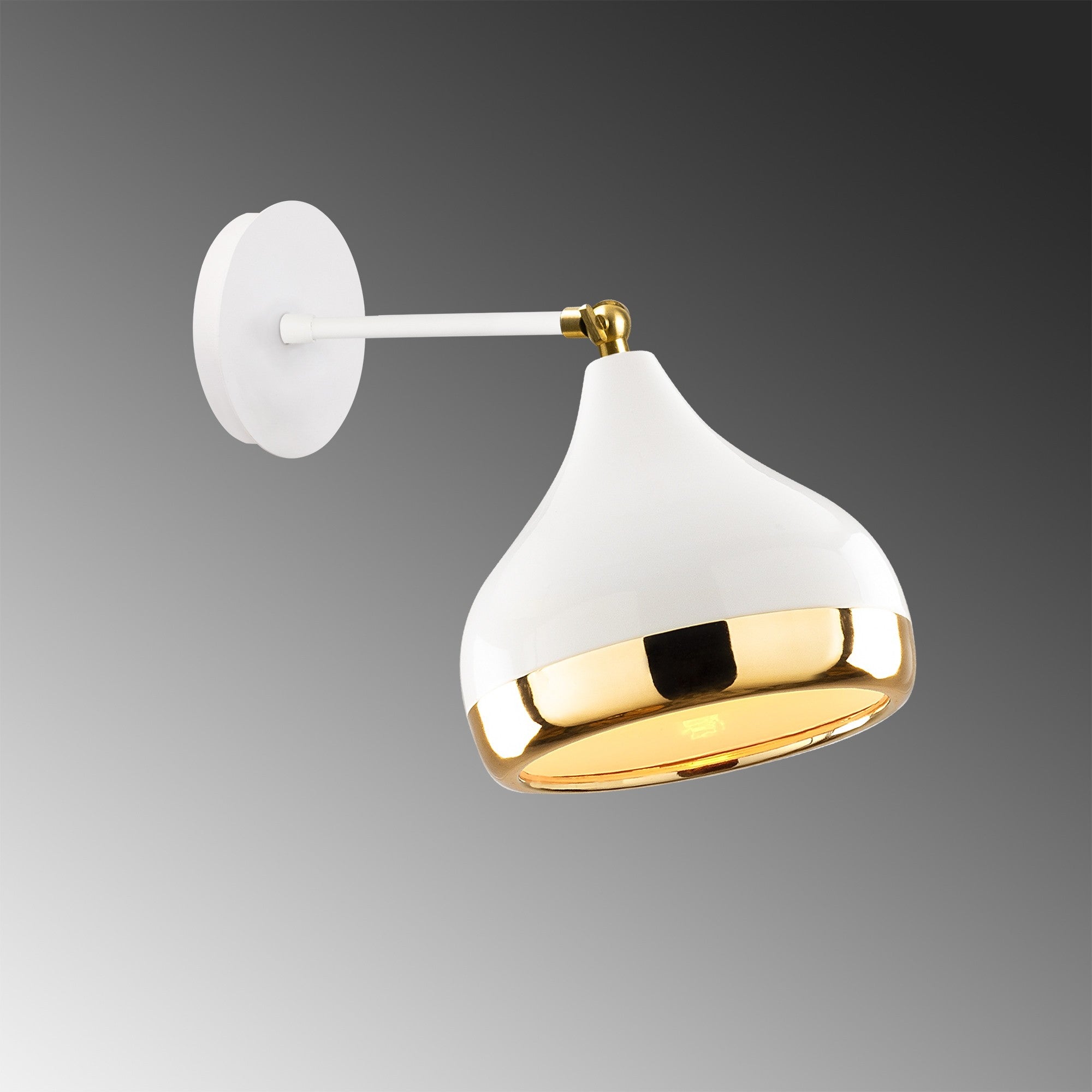 Yıldo - 6902 in Weisses Gold präsentiert im Onlineshop von KAQTU Design AG. Wandleuchte ist von Opviq