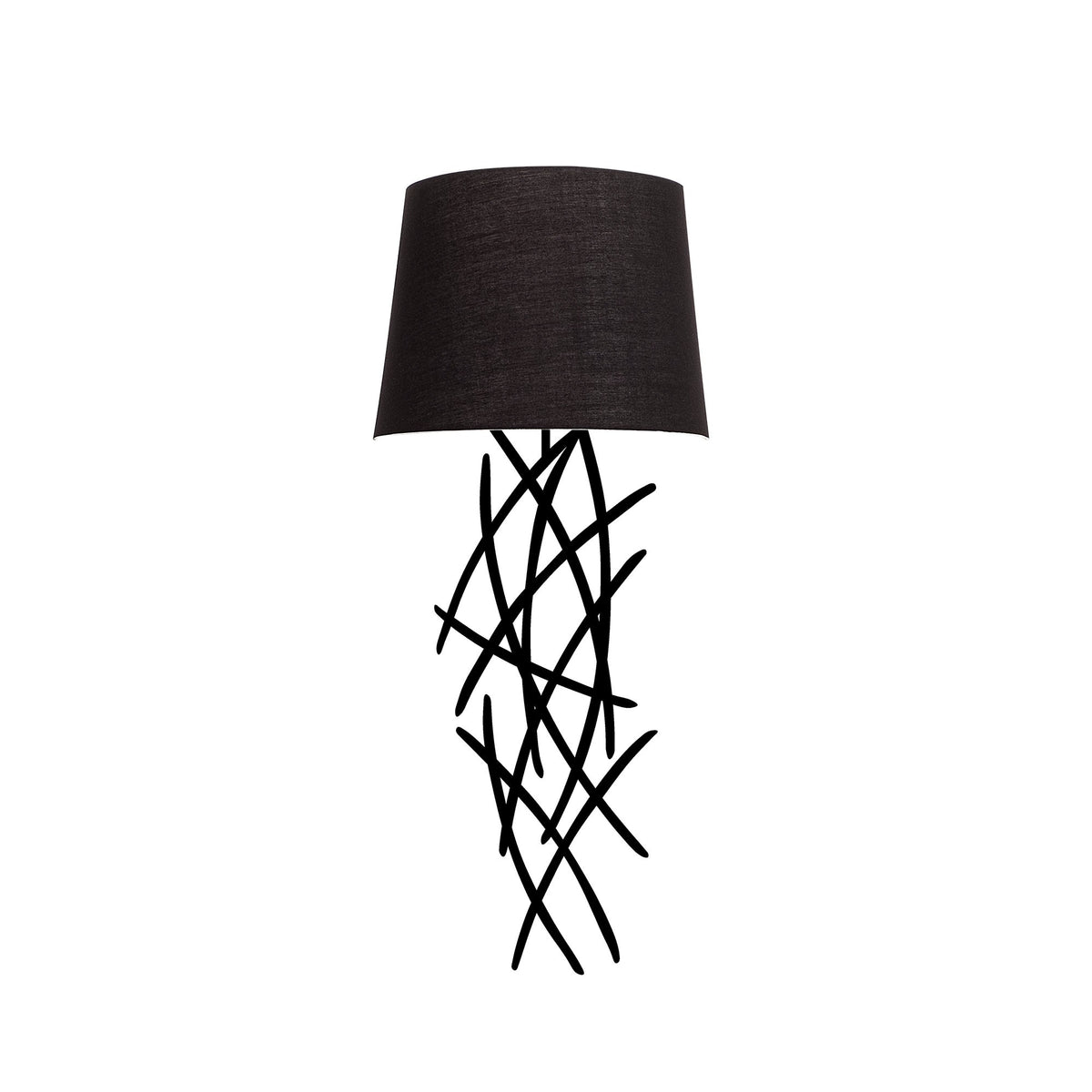 Asaf Wandleuchte - Schwarz in Schwarz präsentiert im Onlineshop von KAQTU Design AG. Wandleuchte ist von Opviq
