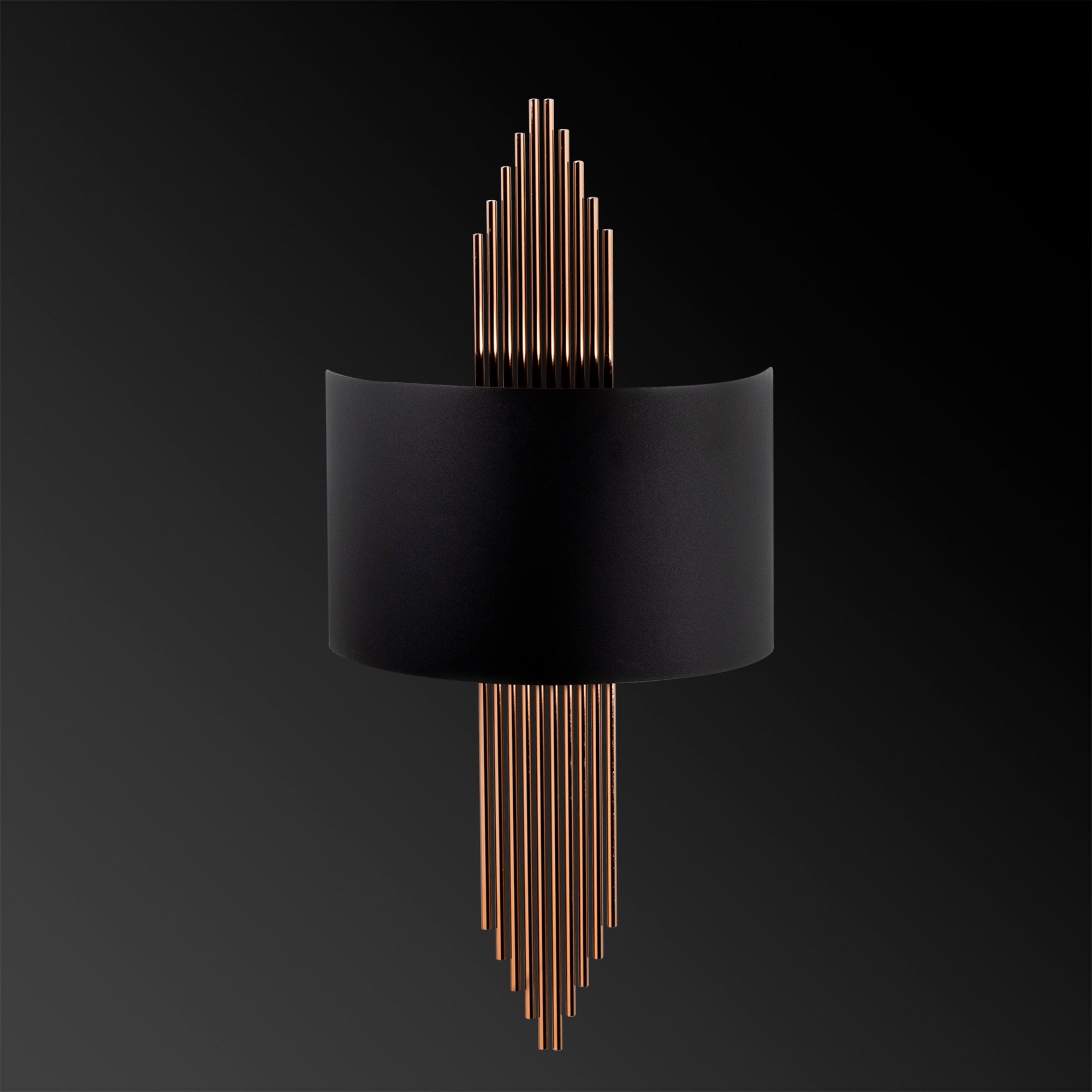 617 - A in Schwarz
 Kupfer präsentiert im Onlineshop von KAQTU Design AG. Wandleuchte ist von Opviq