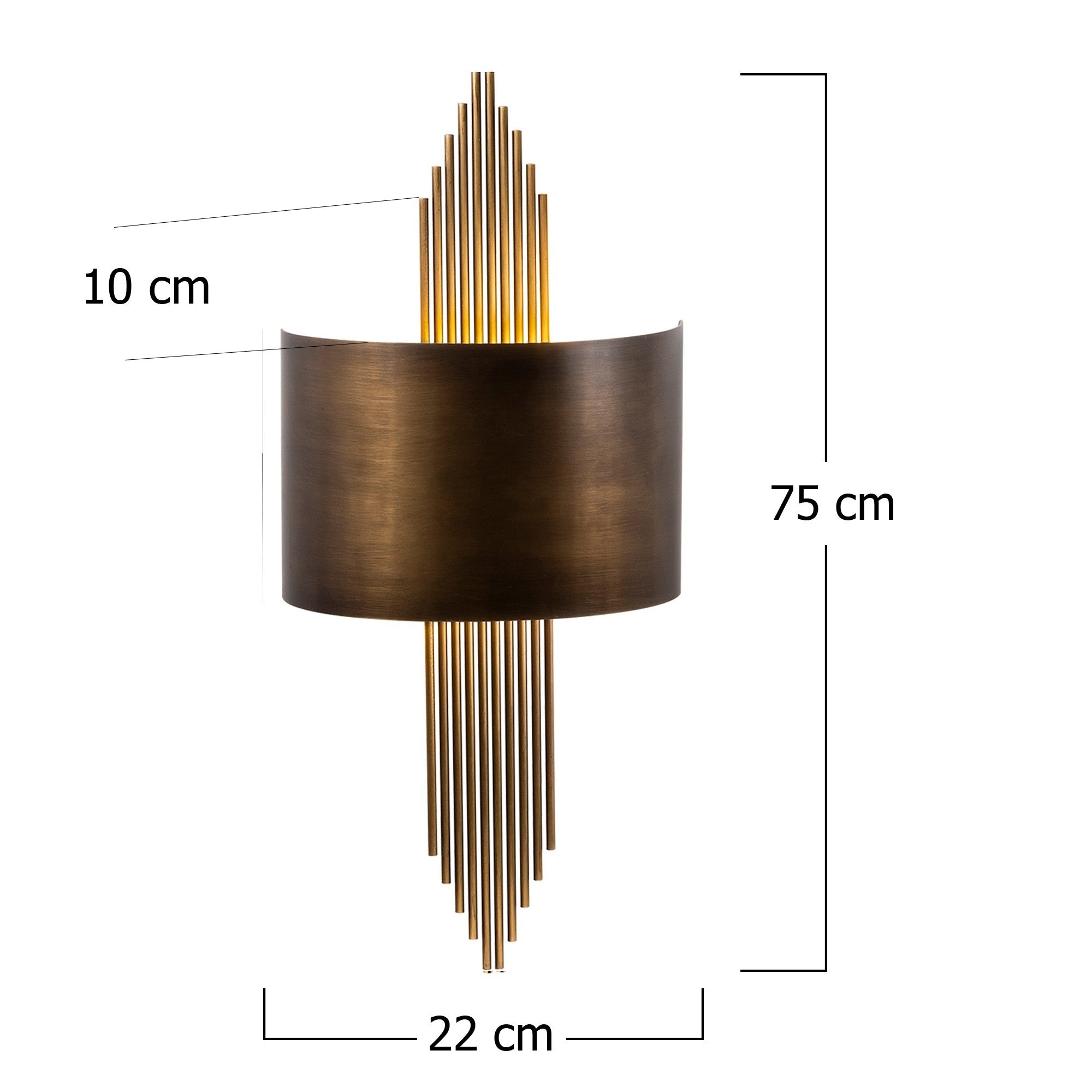 619 - A in Vintage präsentiert im Onlineshop von KAQTU Design AG. Wandleuchte ist von Opviq